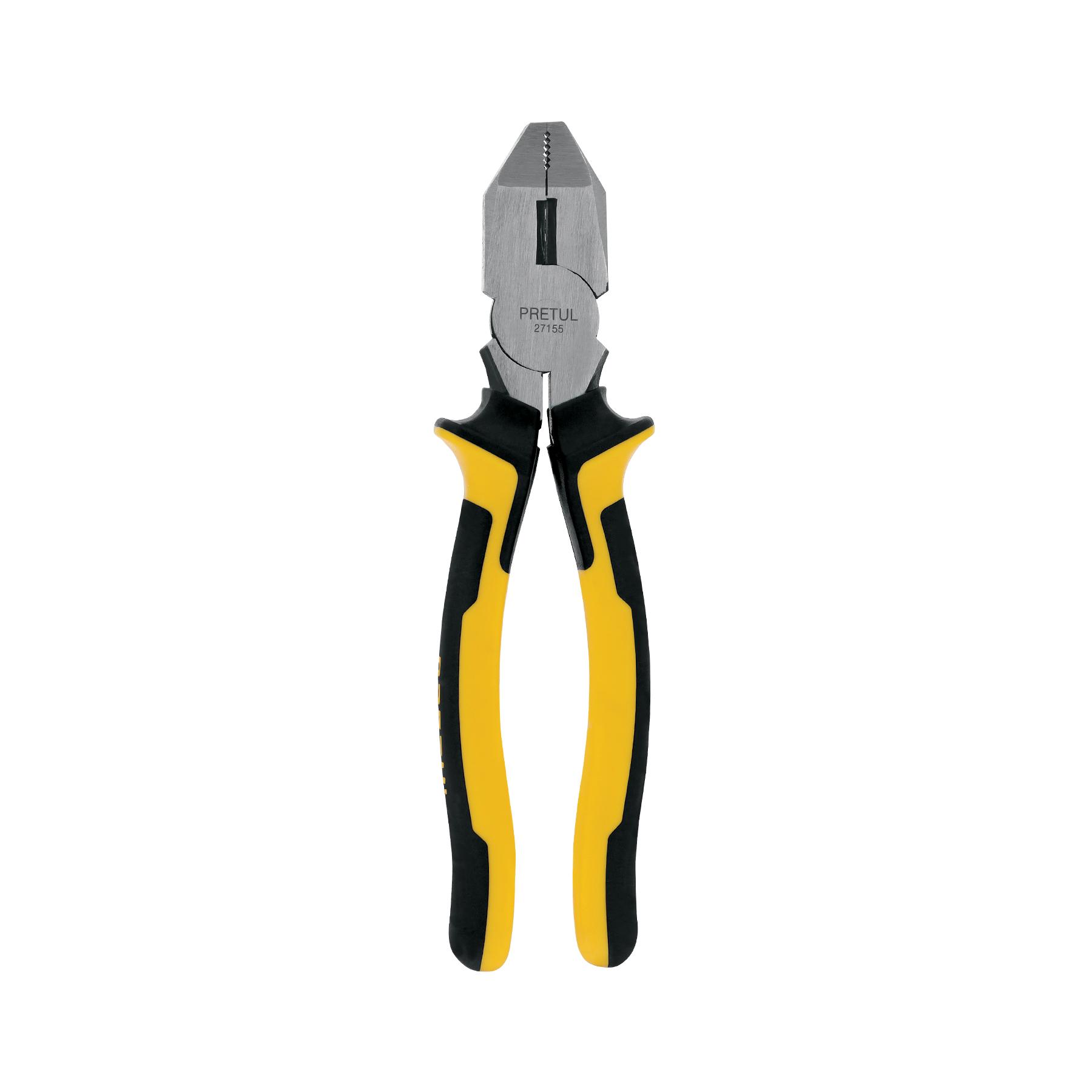 "PINZA P/ELECTRICISTA 9"" USO RUDO, COMFORT GRIP, PRETUL"