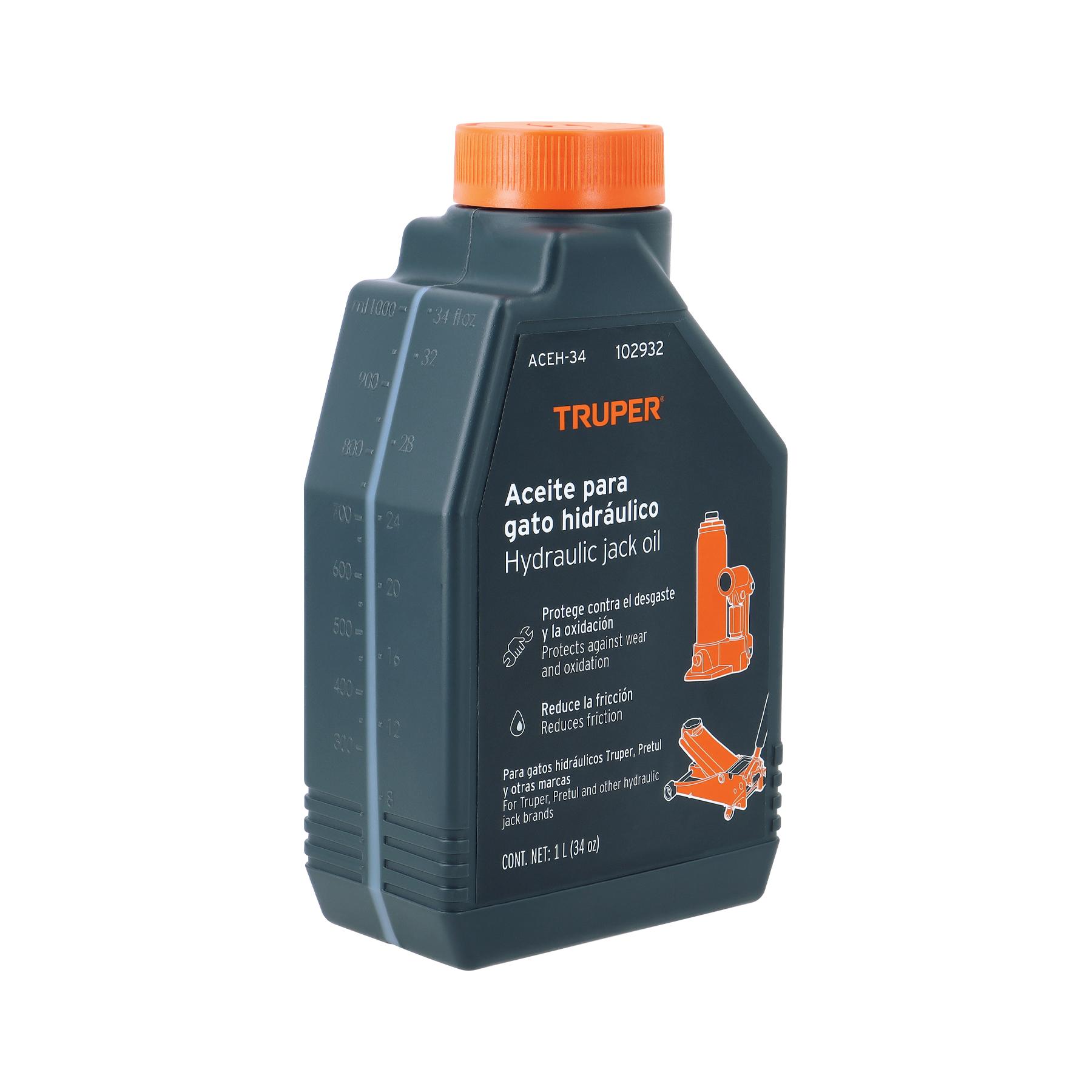 ACEITE HIDRÁULICO PARA GATOS, 1 LITRO, TRUPER