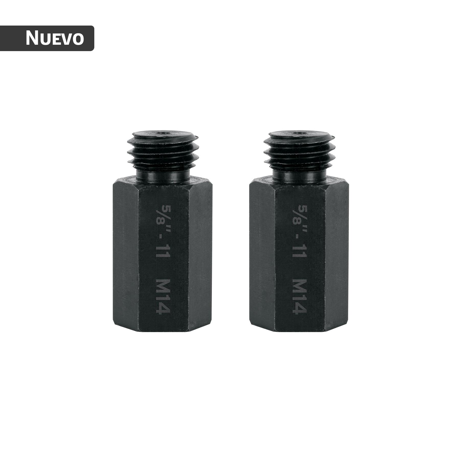 "ADAPTADORES PARA PULIDORAS 5/8"" A 5/8"", 2 PIEZAS, TRUPER"