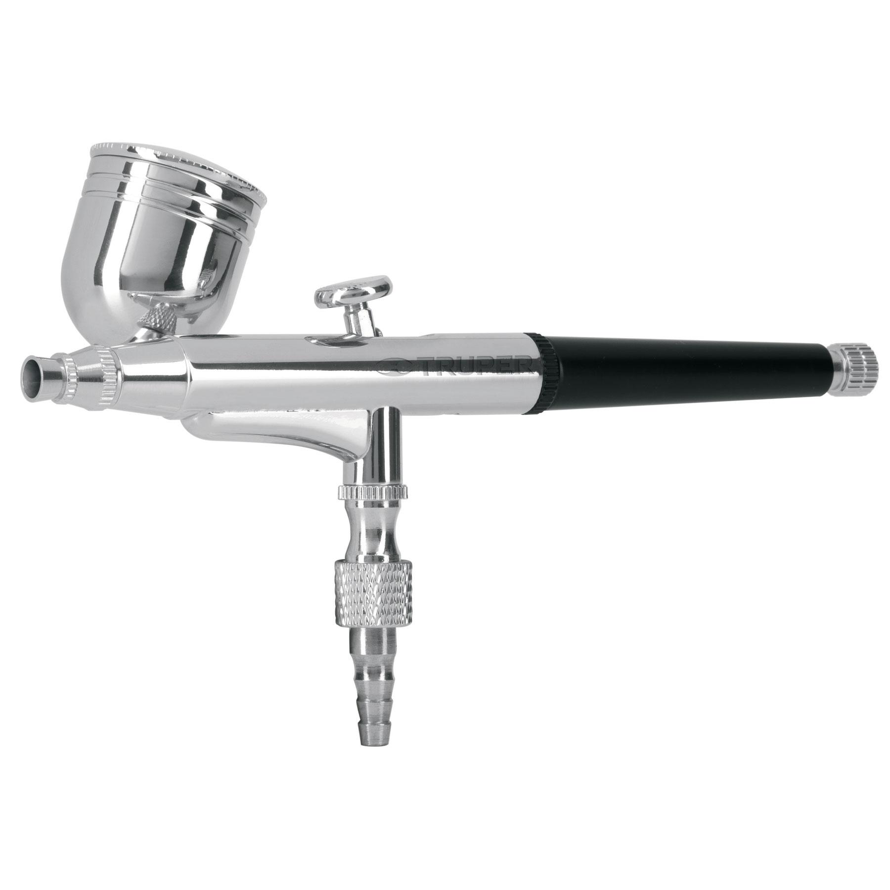 PISTOLA AEROGRÁFICA DE GRAVEDAD VASO MULTIPOSICIÓN, TRUPER