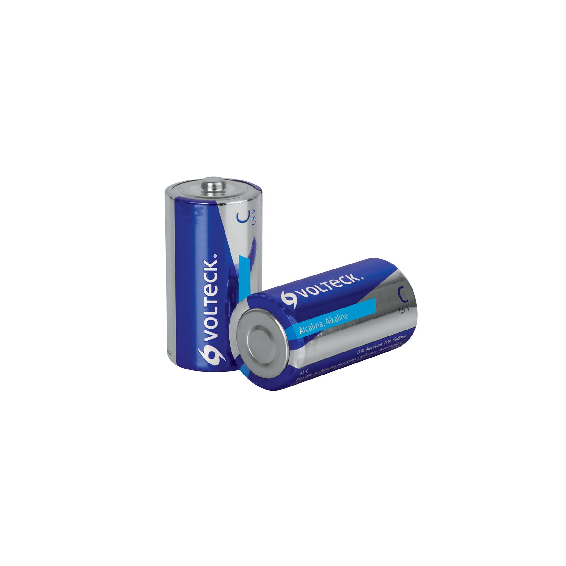 BLÍSTER CON 2 PILAS ALCALINAS TAMAÑO C, VOLTECK