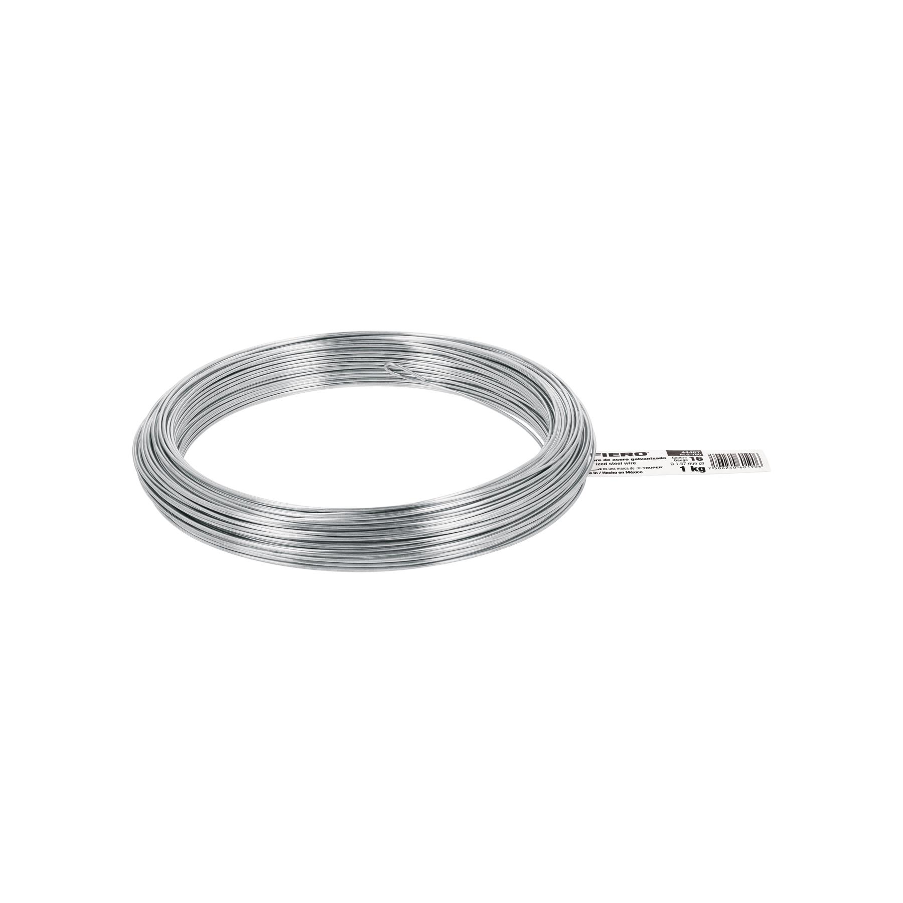 ALAMBRE DE ACERO GALVANIZADO CALIBRE 16