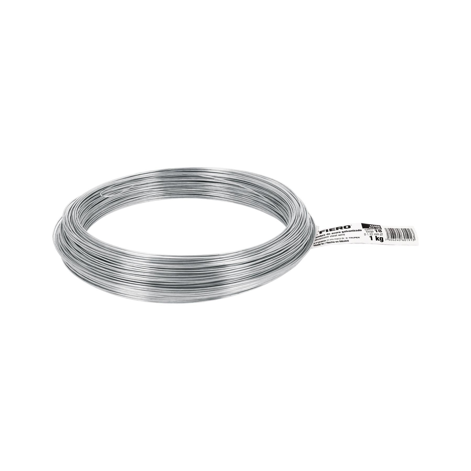 KILO DE ALAMBRE GALVANIZADO, CALIBRE 18, FIERO