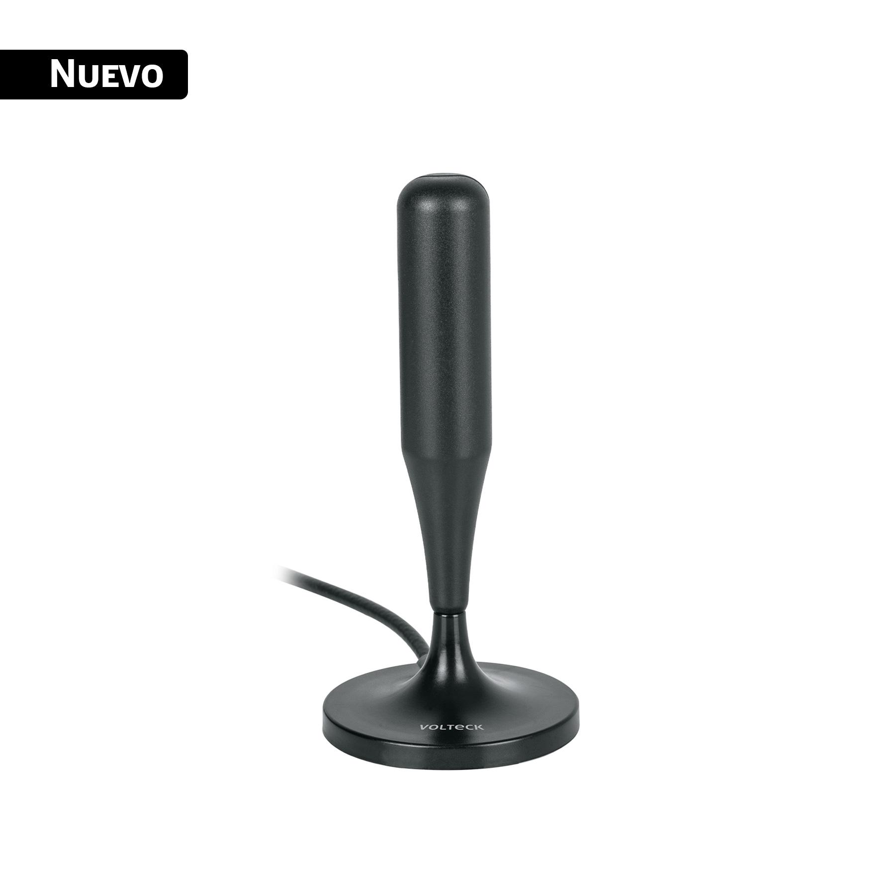 ANTENA DE INTERIOR PARA TV HD, BASE MAGNÉTICA
