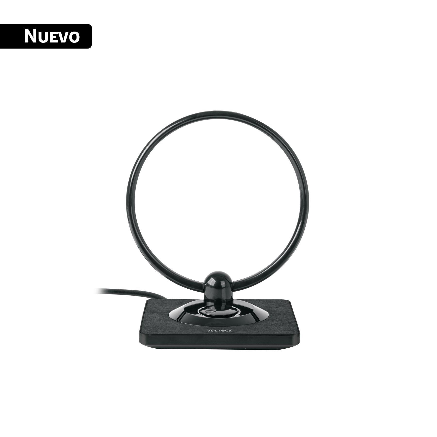 ANTENA DE INTERIOR PARA TV HD, TIPO ARO