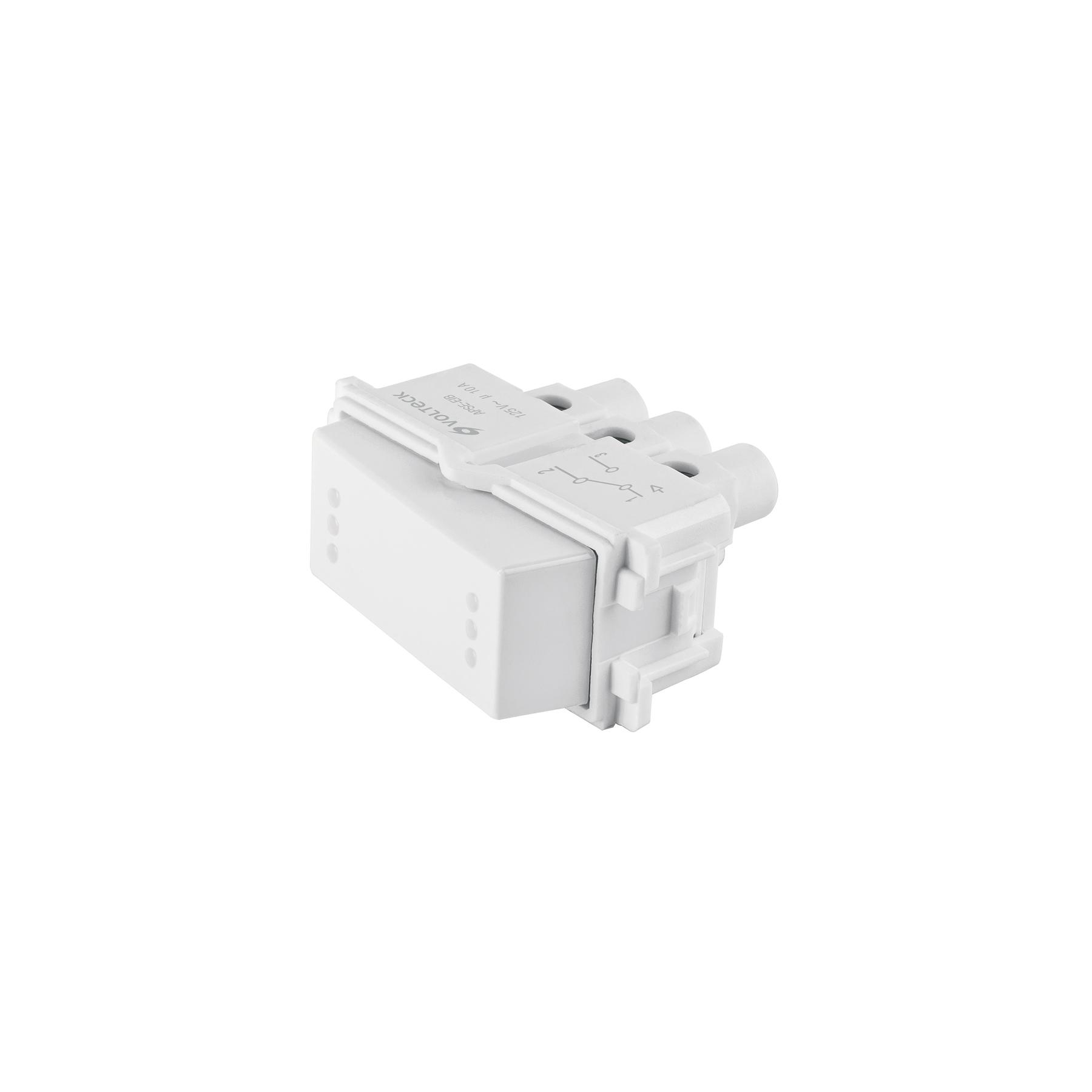 INTERRUPTOR DE 3 VÍAS, LÍNEA ITALIANA, COLOR BLANCO, VOLTECK