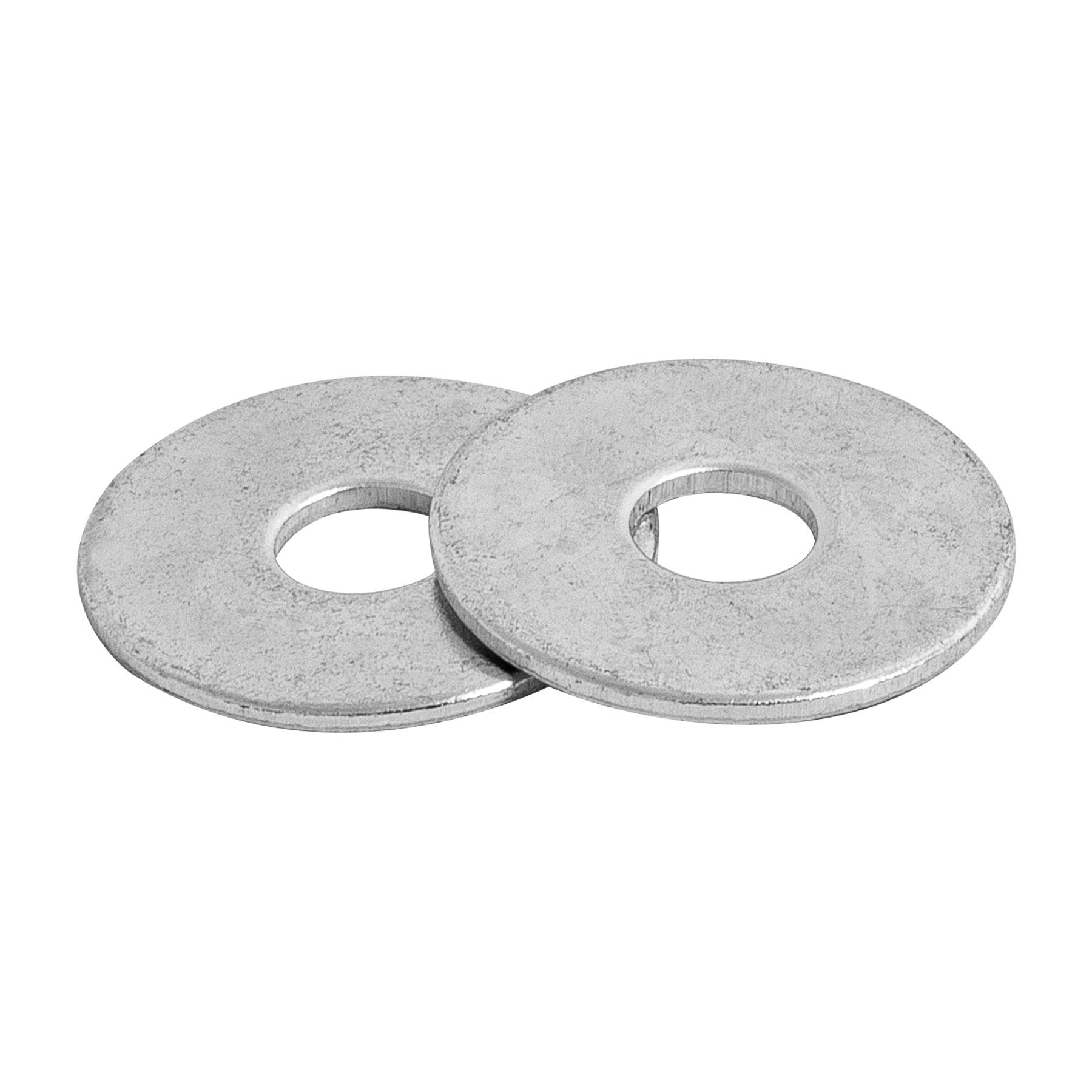 "BOLSA DE 1 KILO ARANDELAS PLANAS GALVANIZADAS 1/4"", FIERO"