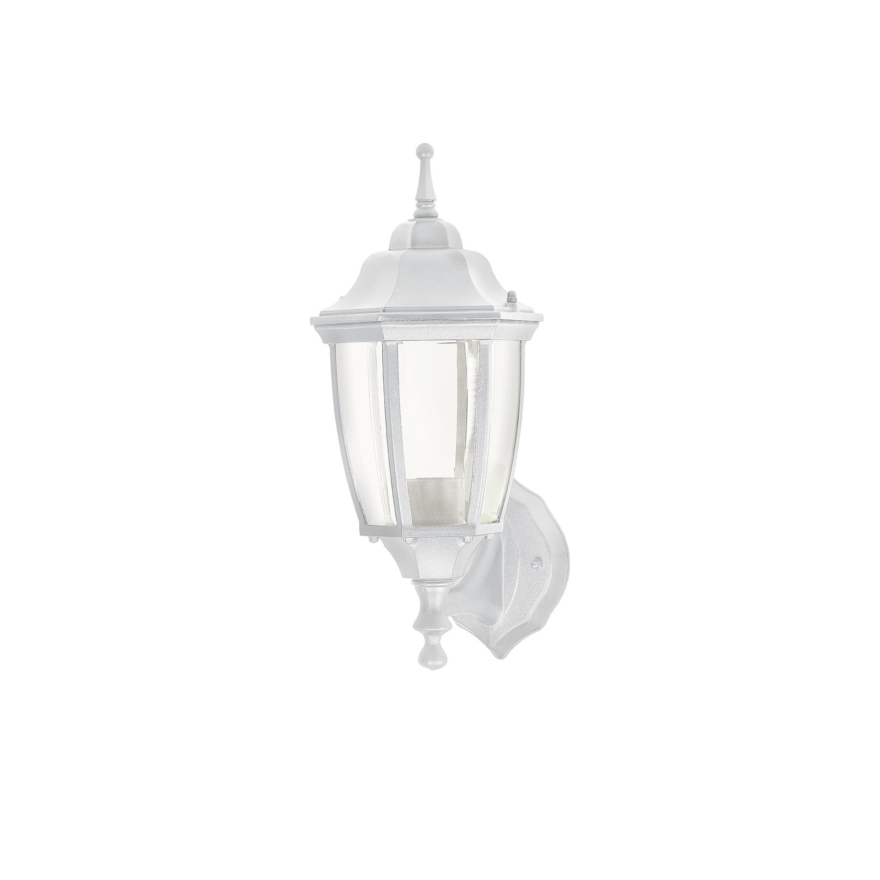 ARBOTANTE TIPO FAROL SOPORTADO BLANCO, LÁMPARA NO INCLUIDA