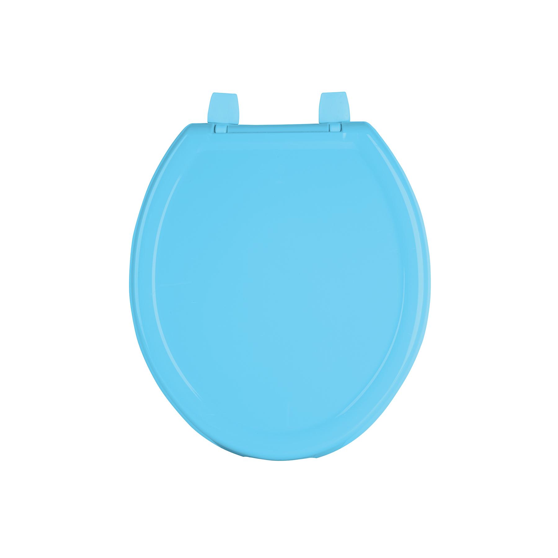 ASIENTO REDONDO LIGERO PARA WC, AZUL