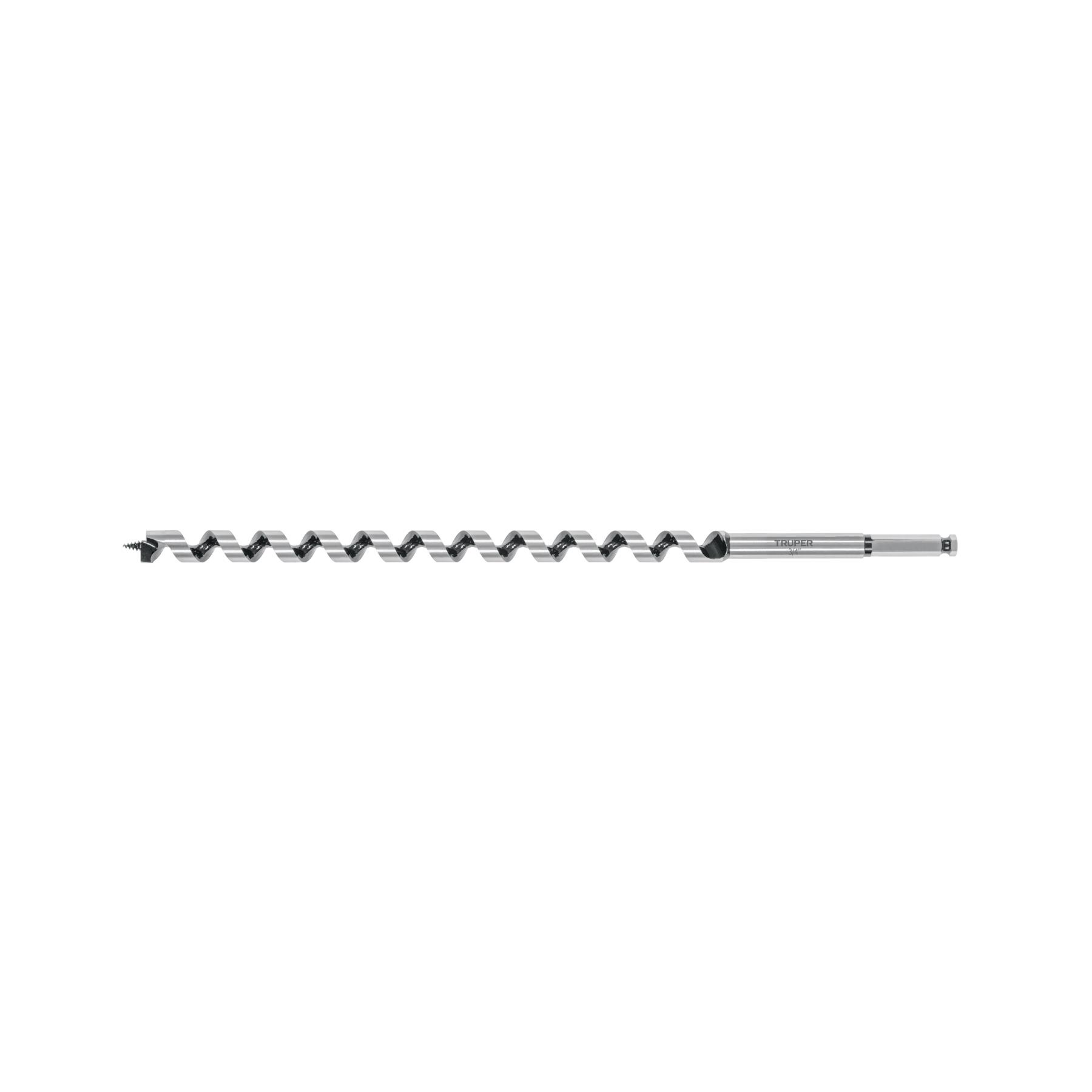 "BROCA AUGER TIPO BERBIQUÍ 3/4"" X 18"", TRUPER"
