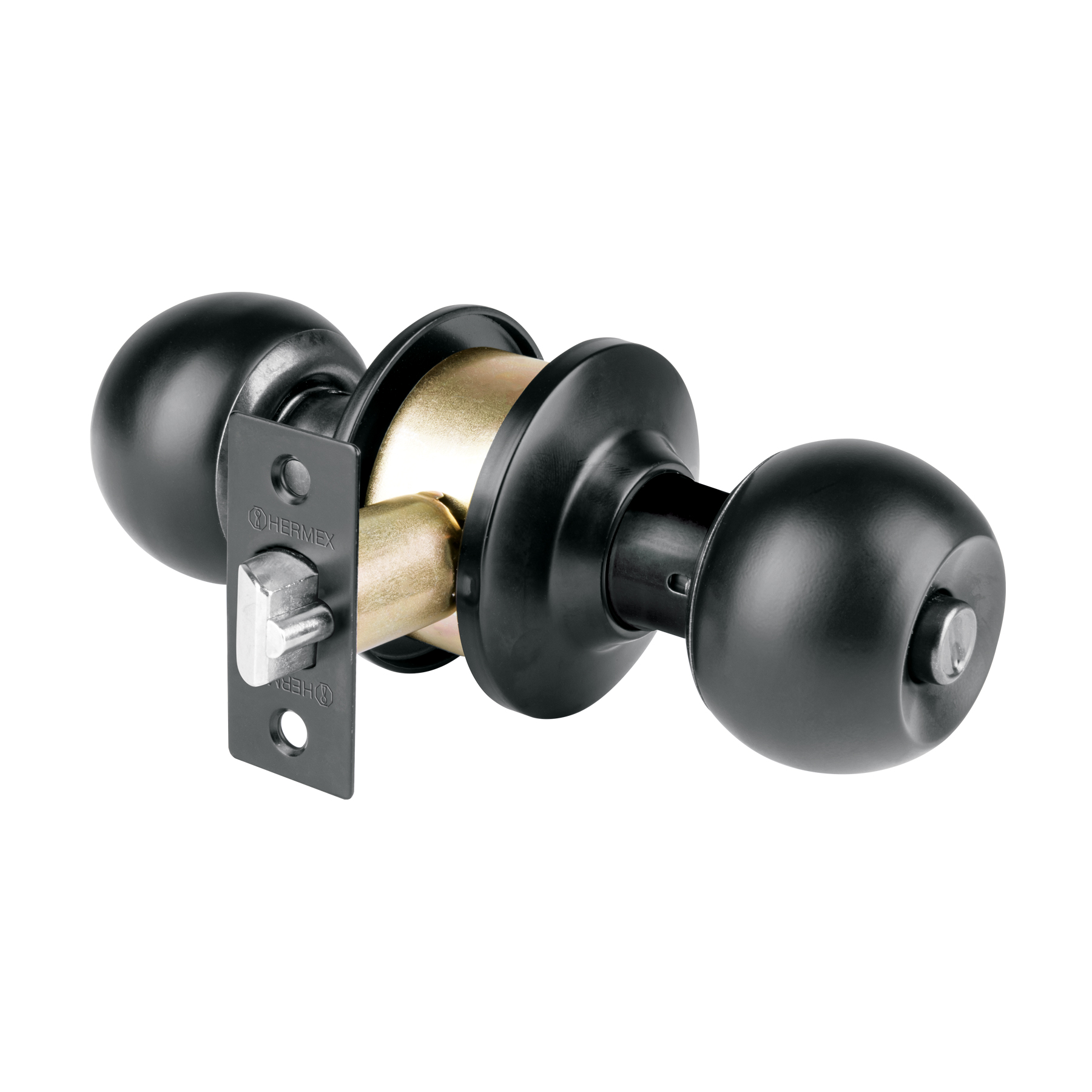 CERRADURA TIPO ESFERA, CILÍNDRICO PARA RECÁMARA, NEGRO