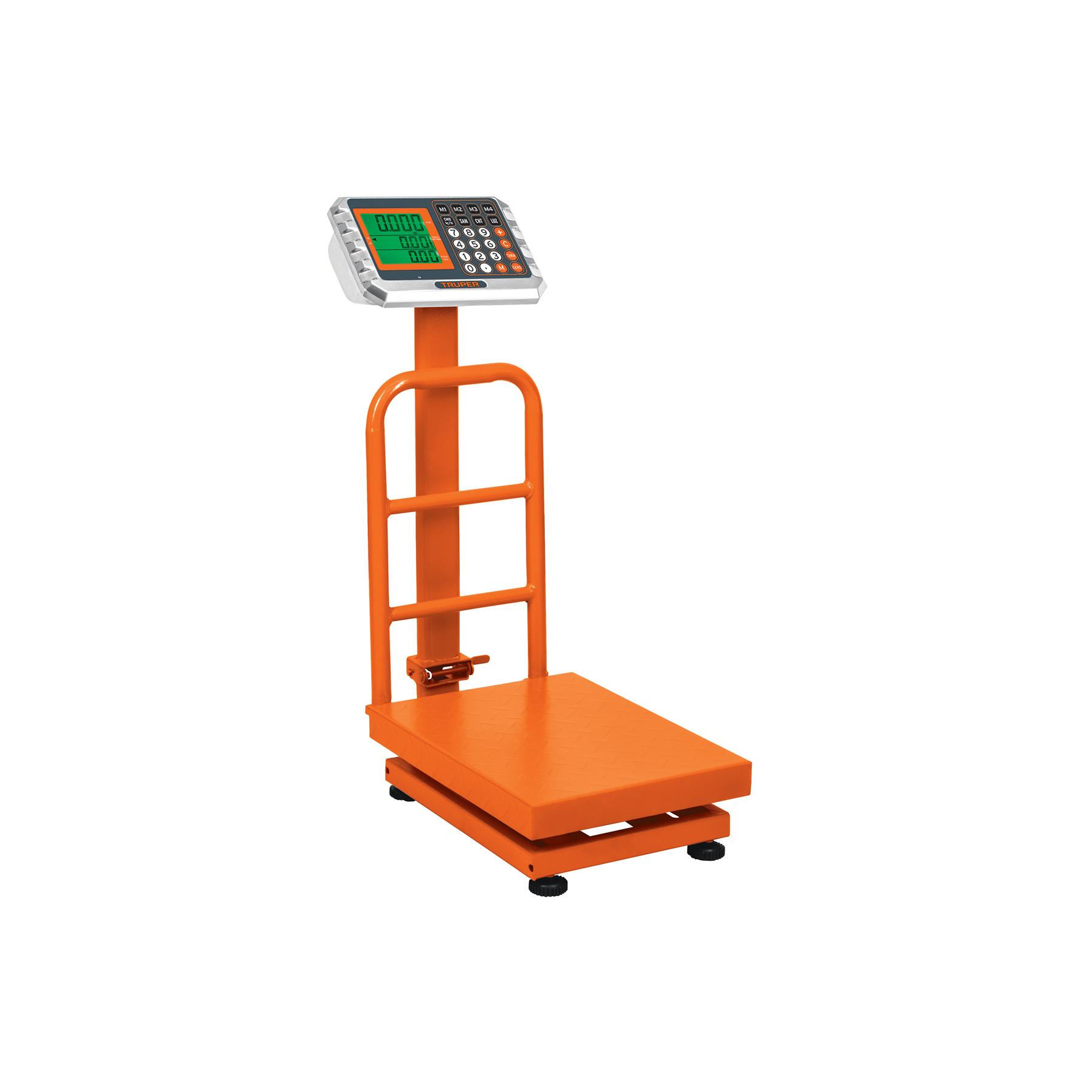 BÁSCULA ELECTRÓNICA DE PLATAFORMA, PLEGABLE, 100 KG, TRUPER