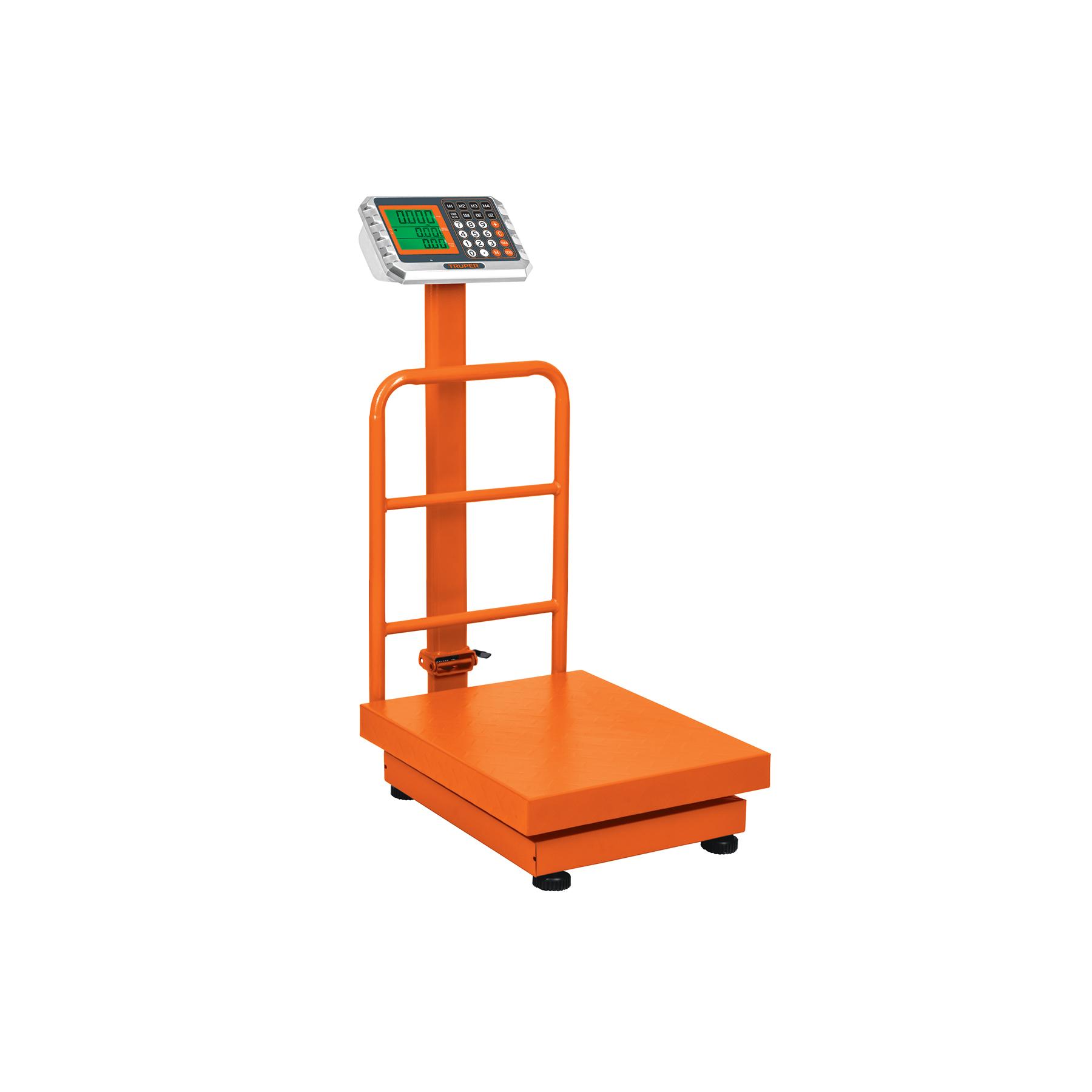 BÁSCULA ELECTRÓNICA DE PLATAFORMA, PLEGABLE, 200 KG, TRUPER