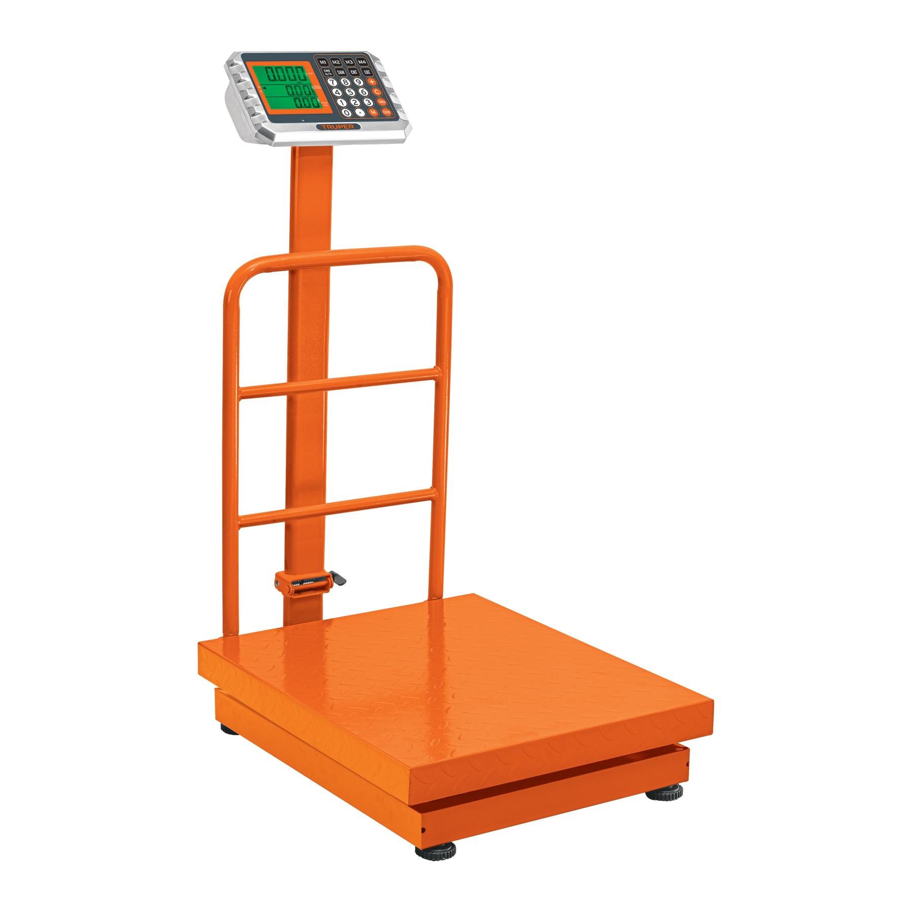 BÁSCULA ELECTRÓNICA DE PLATAFORMA, PLEGABLE,500 KG. TRUPER