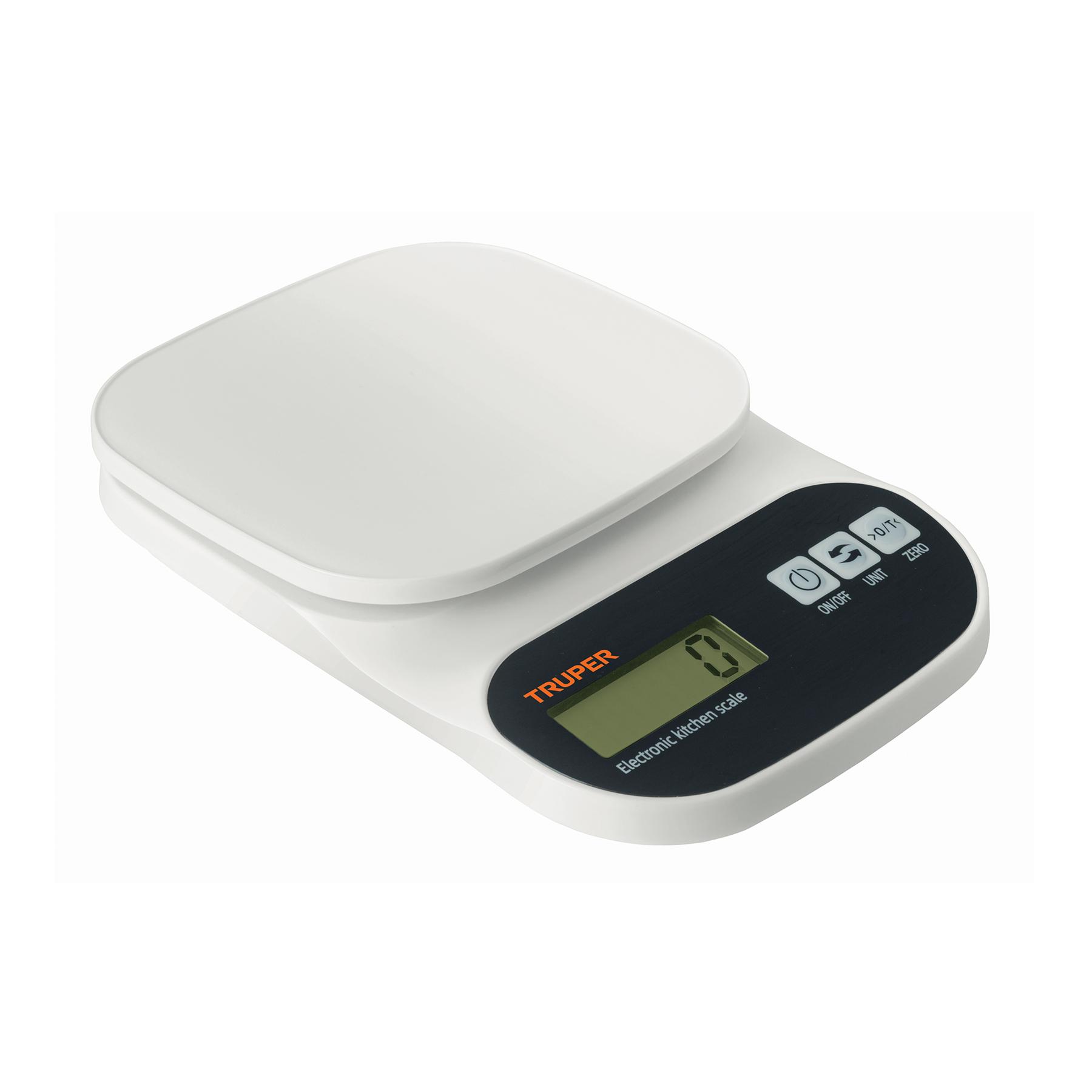 BÁSCULA DIGITAL PARA COCINA, PLATO DE ABS, 5 KG
