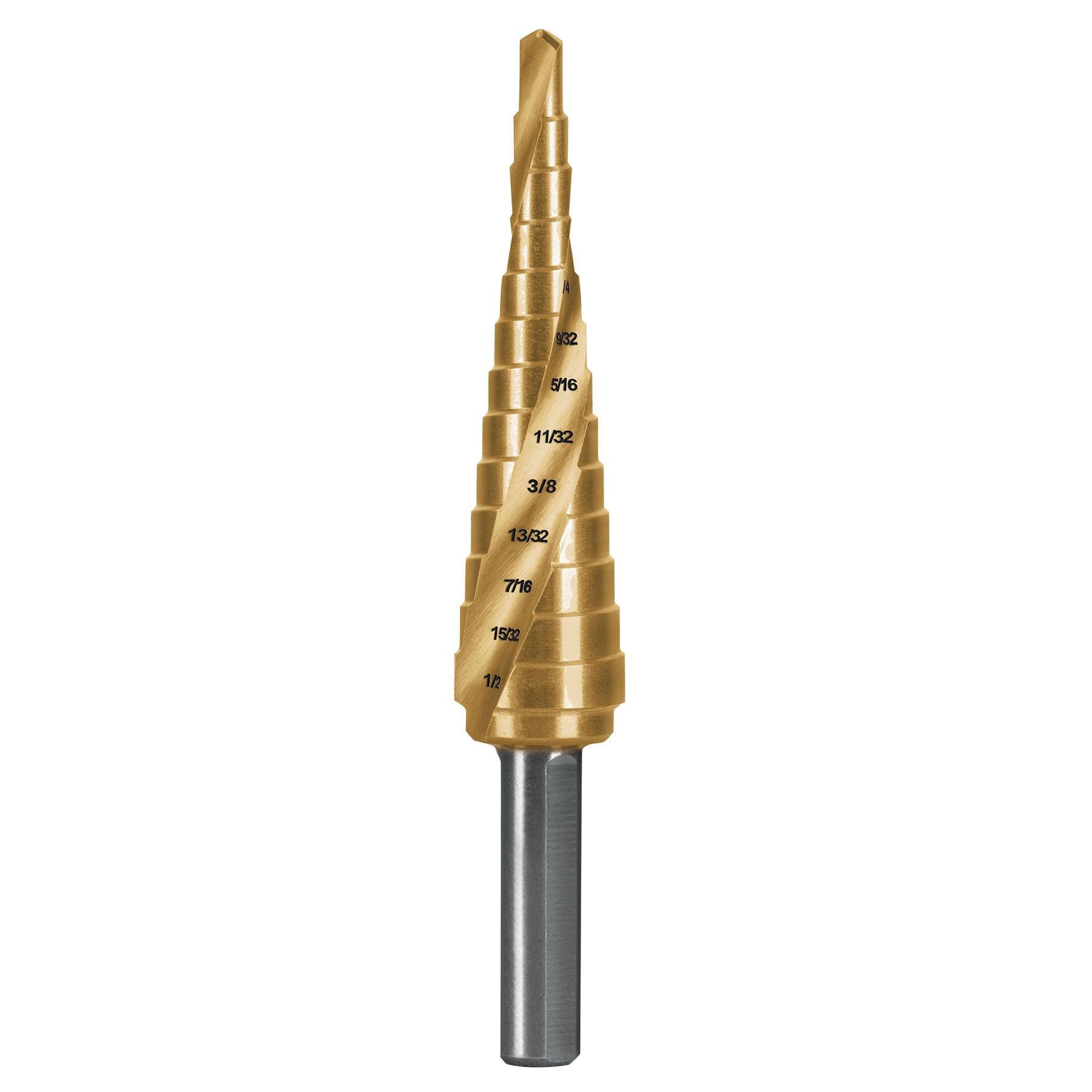 "BROCA ESCALONADA TITANIO 13 ESCALONES 1/8"" A 1/2"", EXPERT"