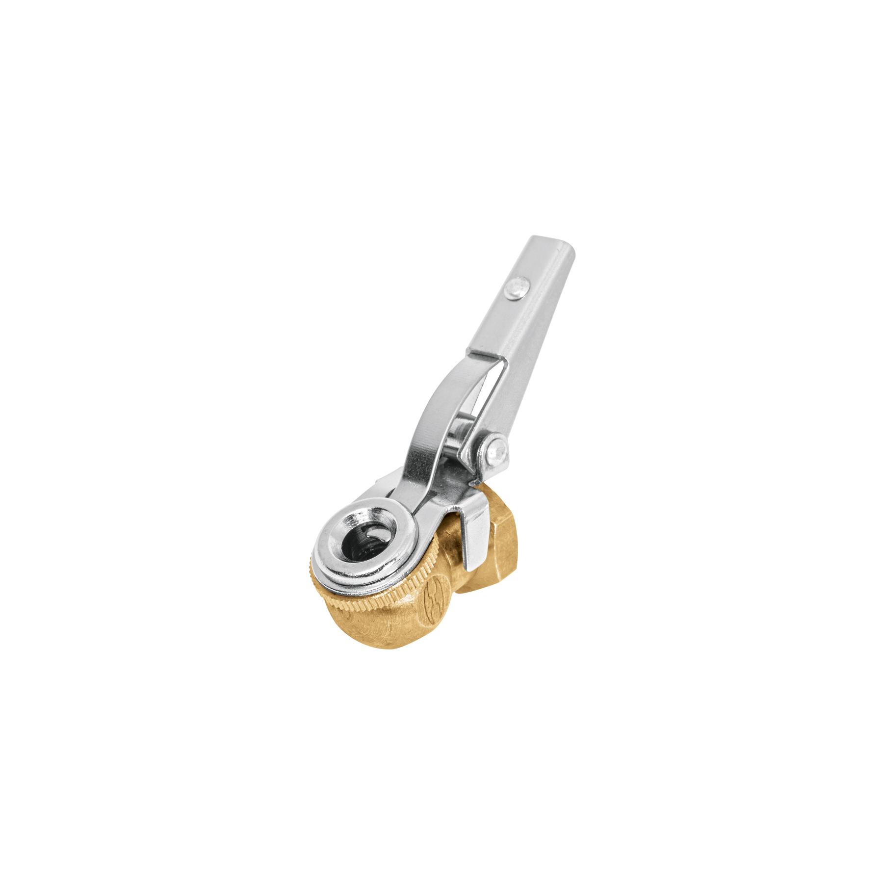 "CABEZA INFLADORA LLANTAS C/CLIP, HEMBRA, 1/4"" NPT, TRUPER"