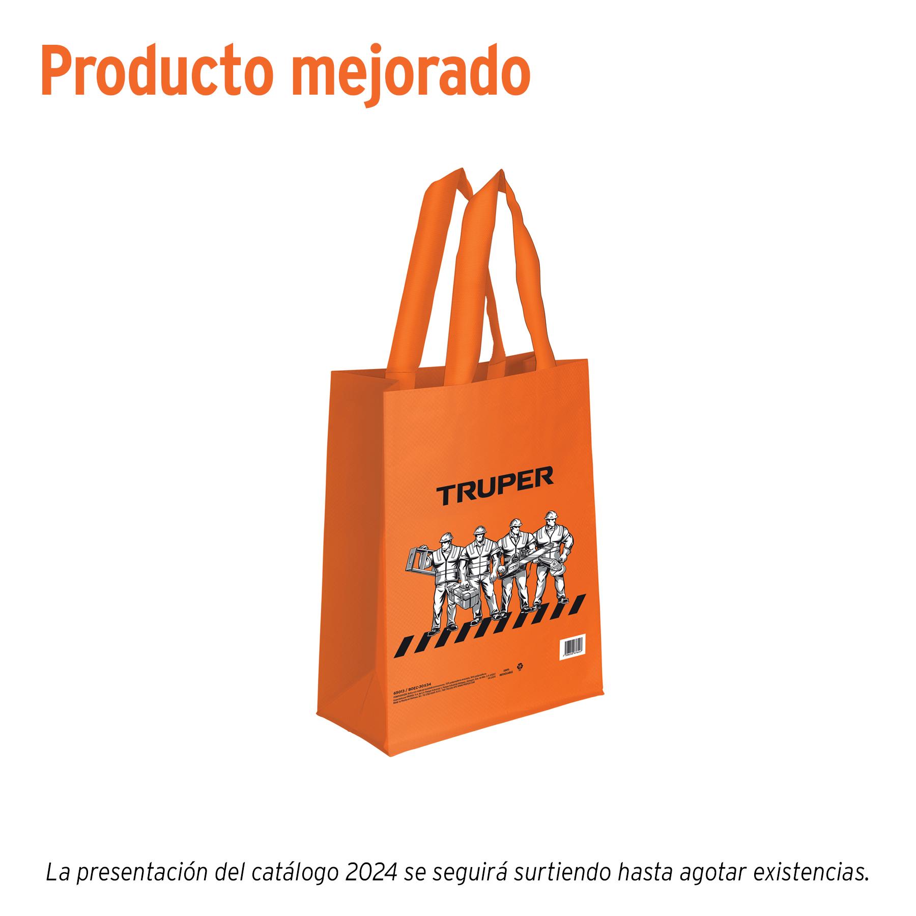BOLSA ECOLÓGICA NARANJA DE 30 X 34 CM, TRUPER