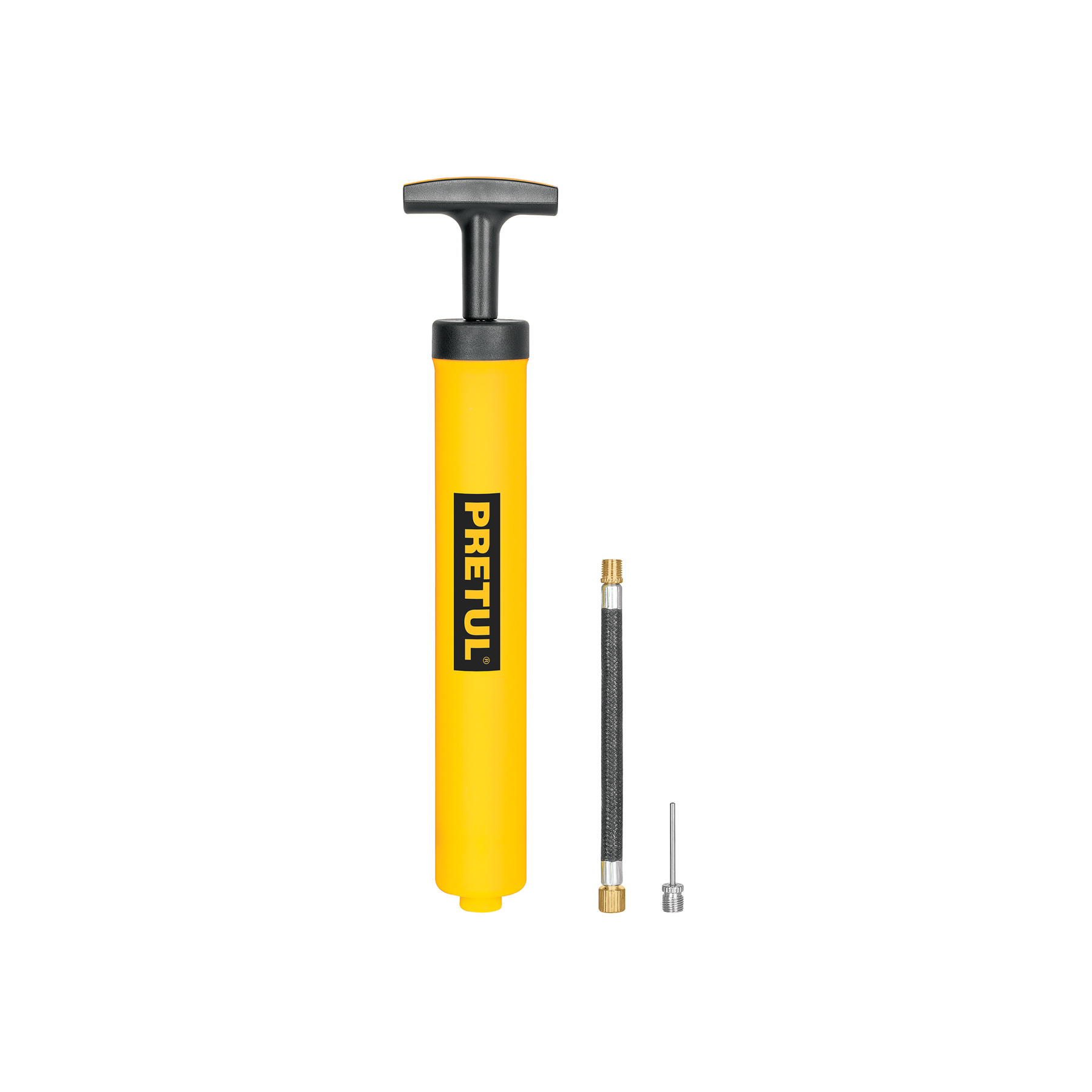 MINI BOMBA MANUAL PARA INFLAR BALONES, 14.5 PSI, PRETUL