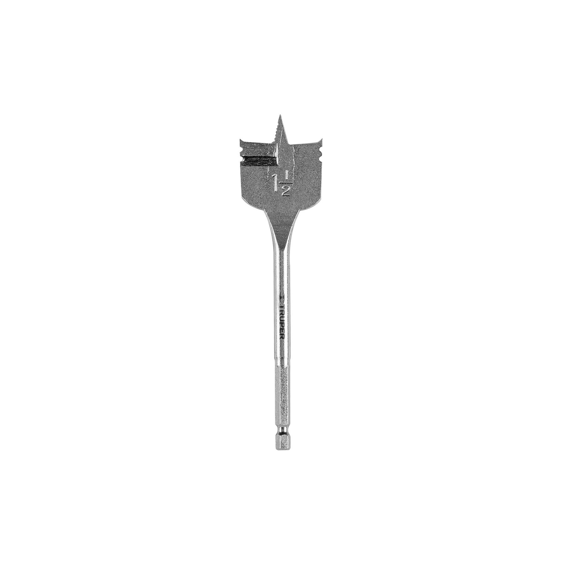 "BROCA PLANA DE MANITA 1-1/2"" PARA MADERA, TRUPER"