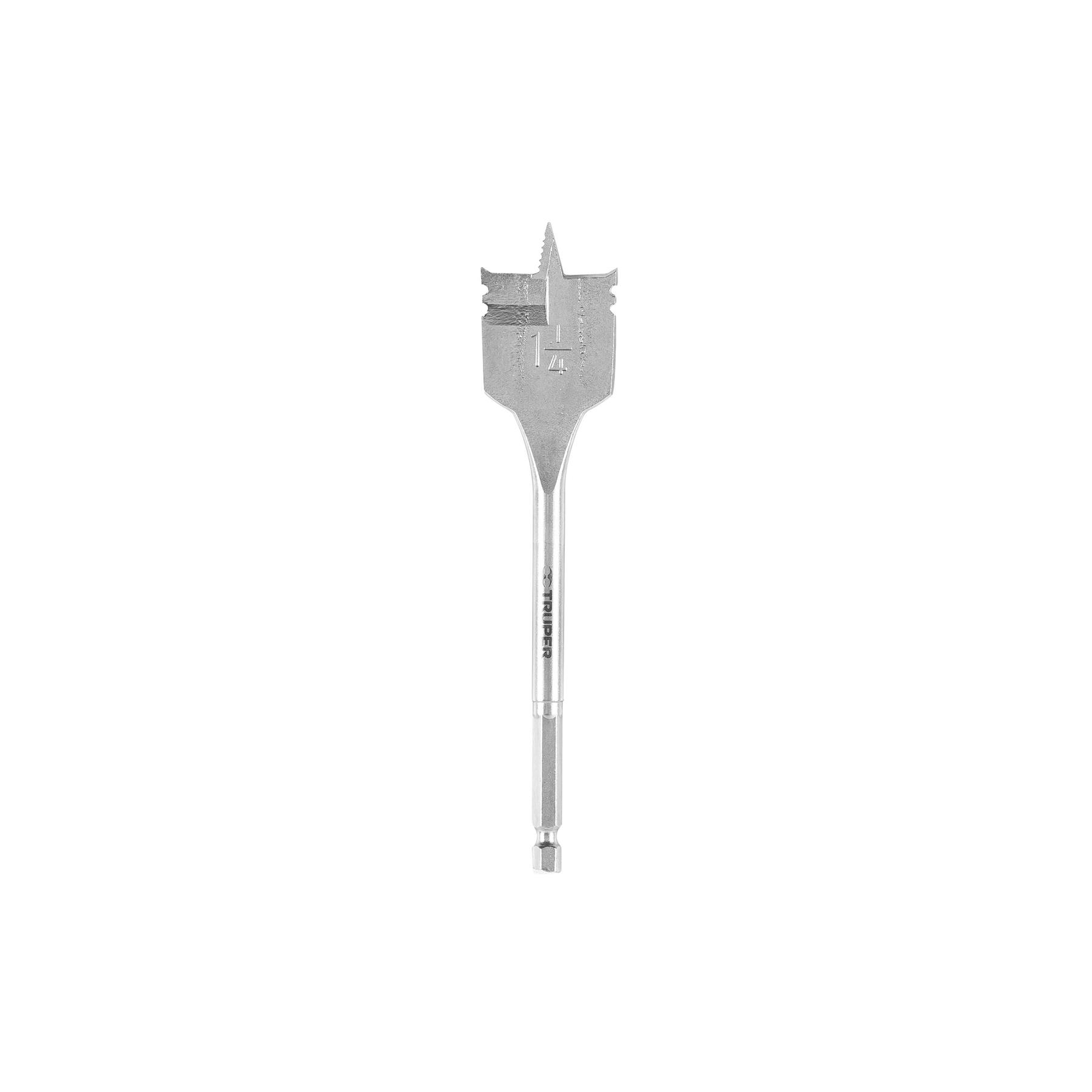 "BROCA PLANA DE MANITA 1-1/4"" PARA MADERA, TRUPER"