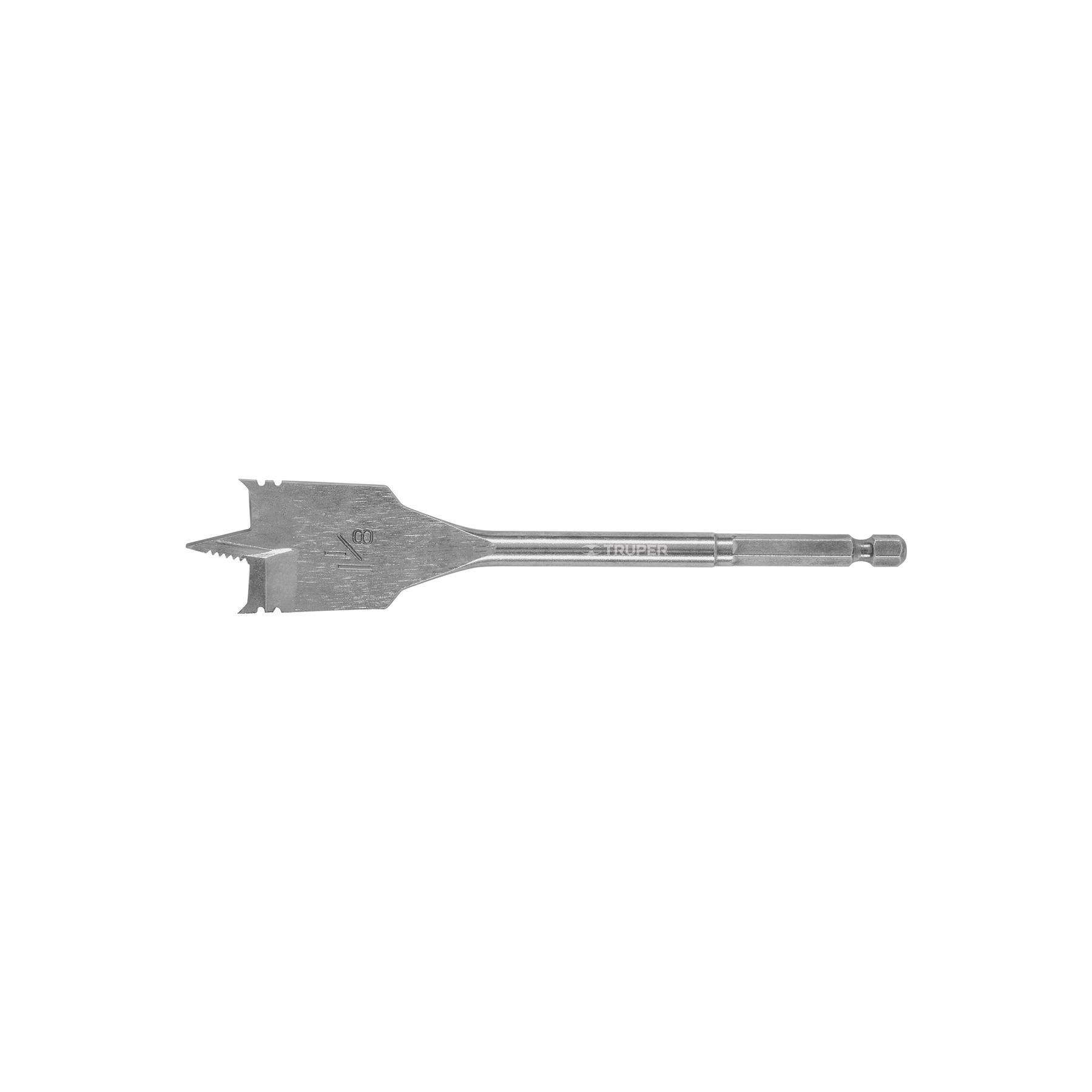 "BROCA PLANA DE MANITA 1-1/8"" PARA MADERA, TRUPER"