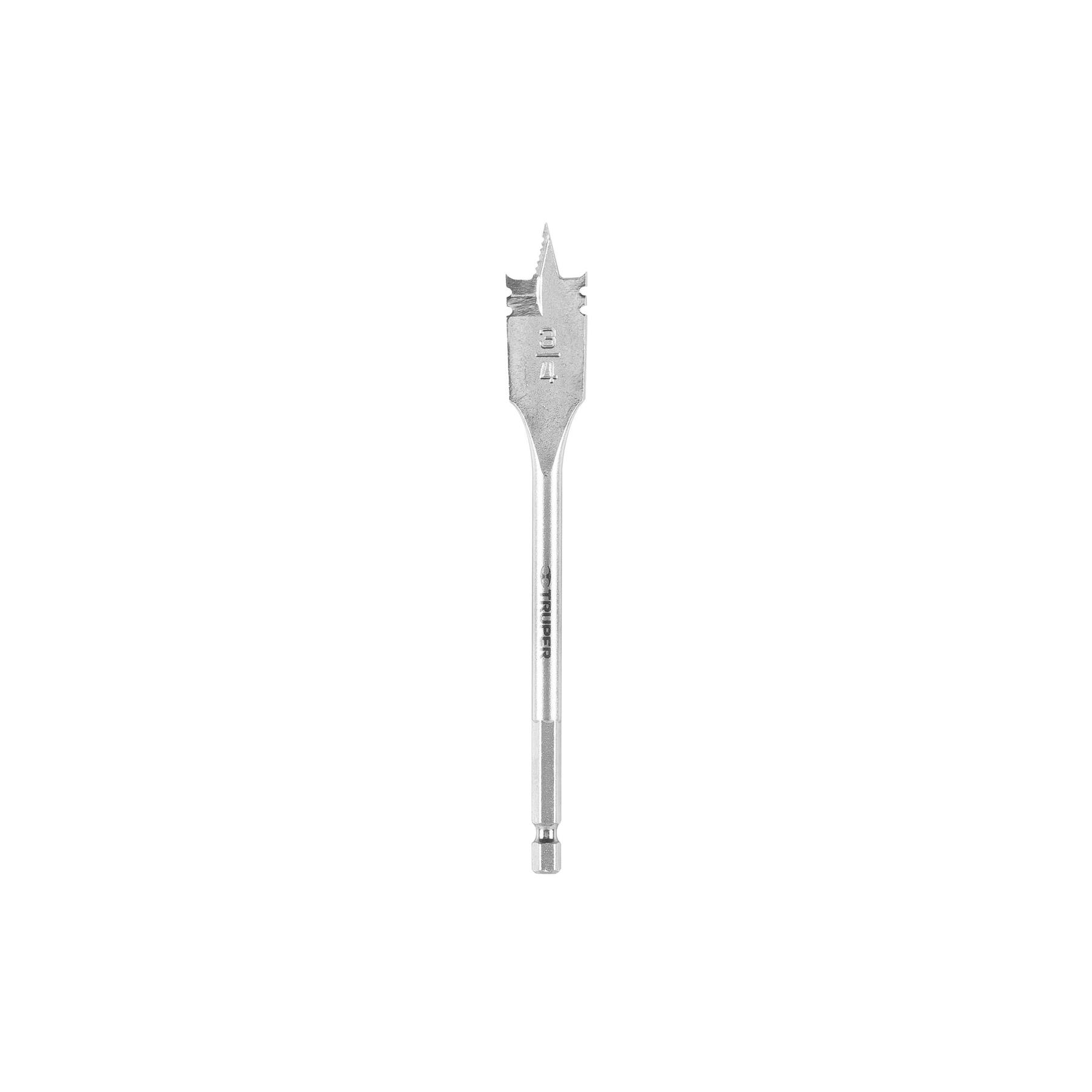 "BROCA PLANA DE MANITA 3/4"" PARA MADERA, TRUPER"