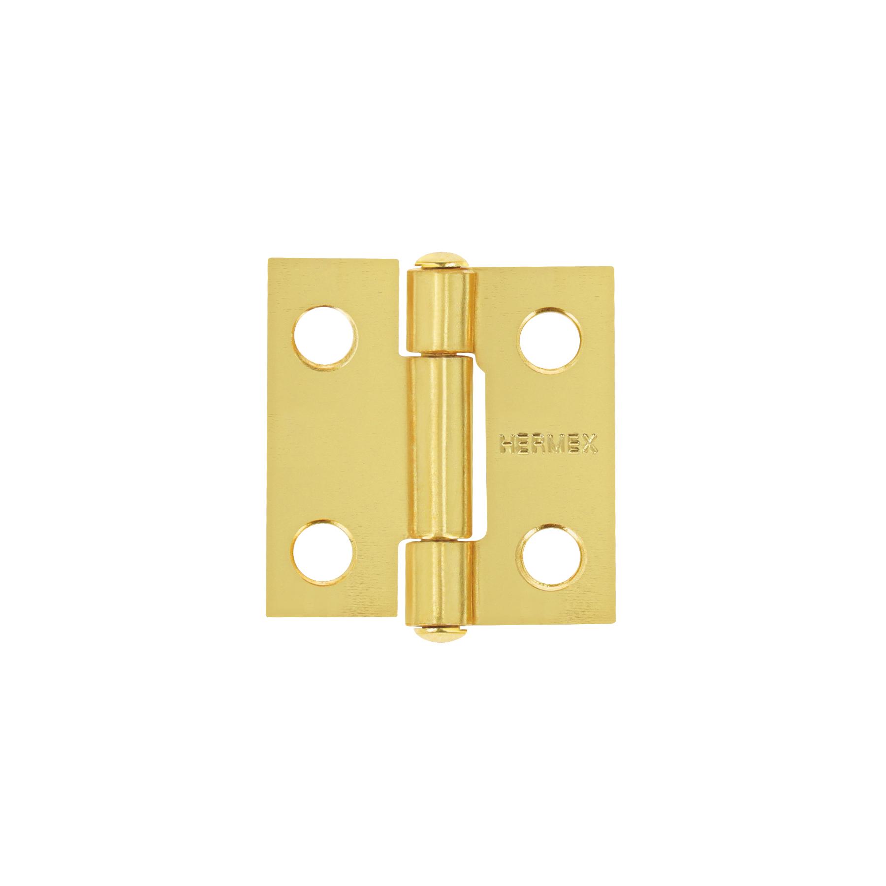 BISAGRA RECTANGULAR 1' ACERO LATONADO, HERMEX