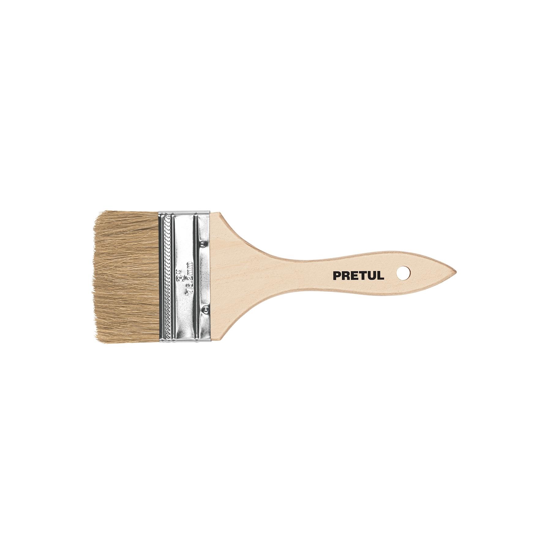"BROCHA USO GENERAL DE 3"" CON MANGO DE MADERA, PRETUL"