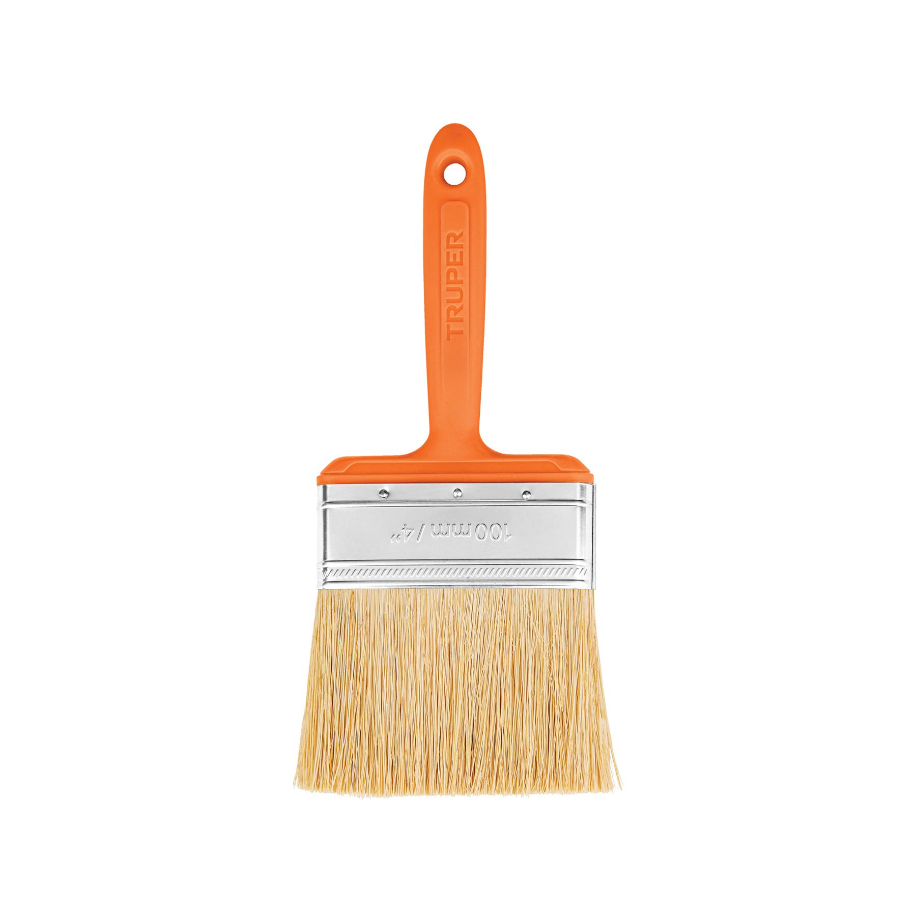 "BROCHA PARA ENCALAR E IMPERMEABILIZAR DE 4"", MANGO PLÁSTICO"