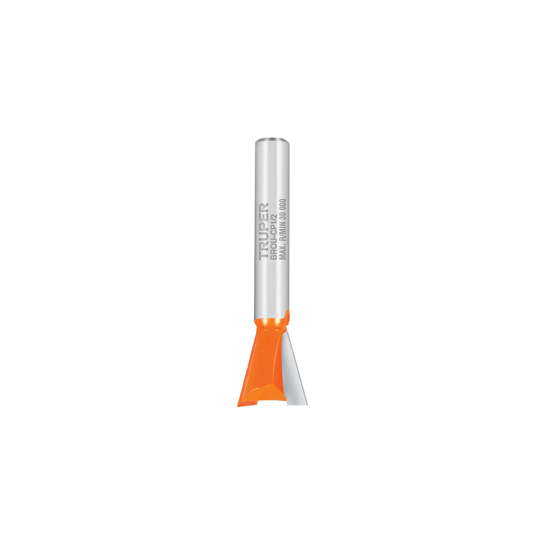"BROCA PARA ROUTER, COLA DE PATO, 1/2"", TRUPER"