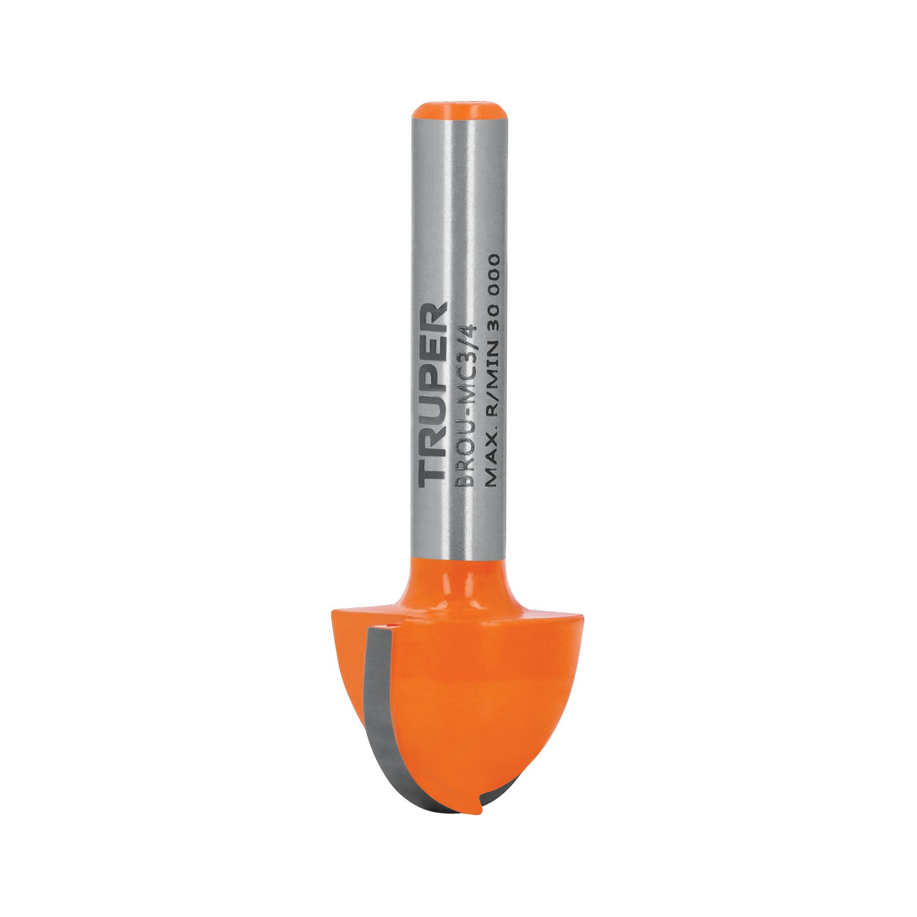 "BROCA PARA ROUTER, MEDIA CAÑA, 3/4"", TRUPER"
