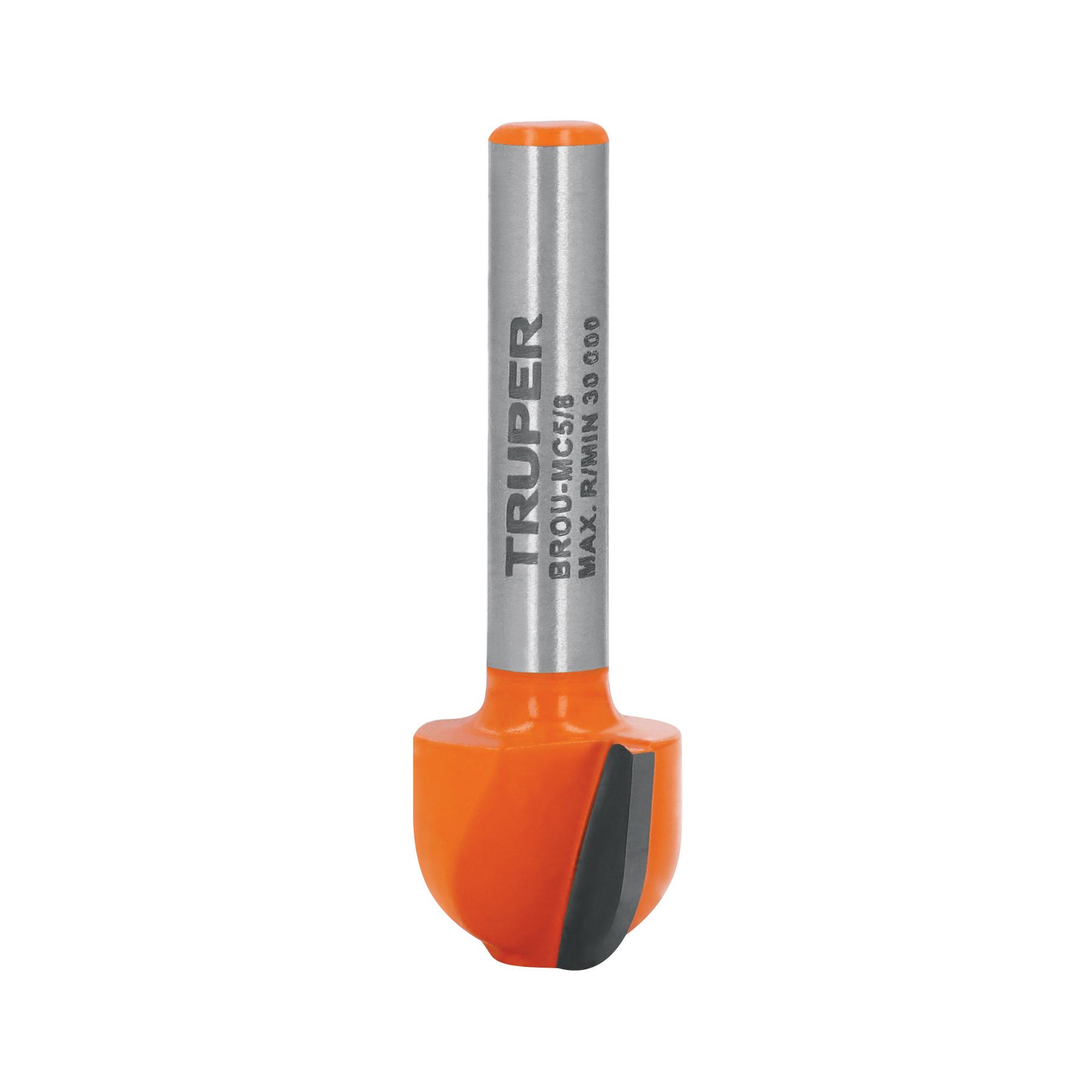 "BROCA PARA ROUTER, MEDIA CAÑA, 5/8"", TRUPER"