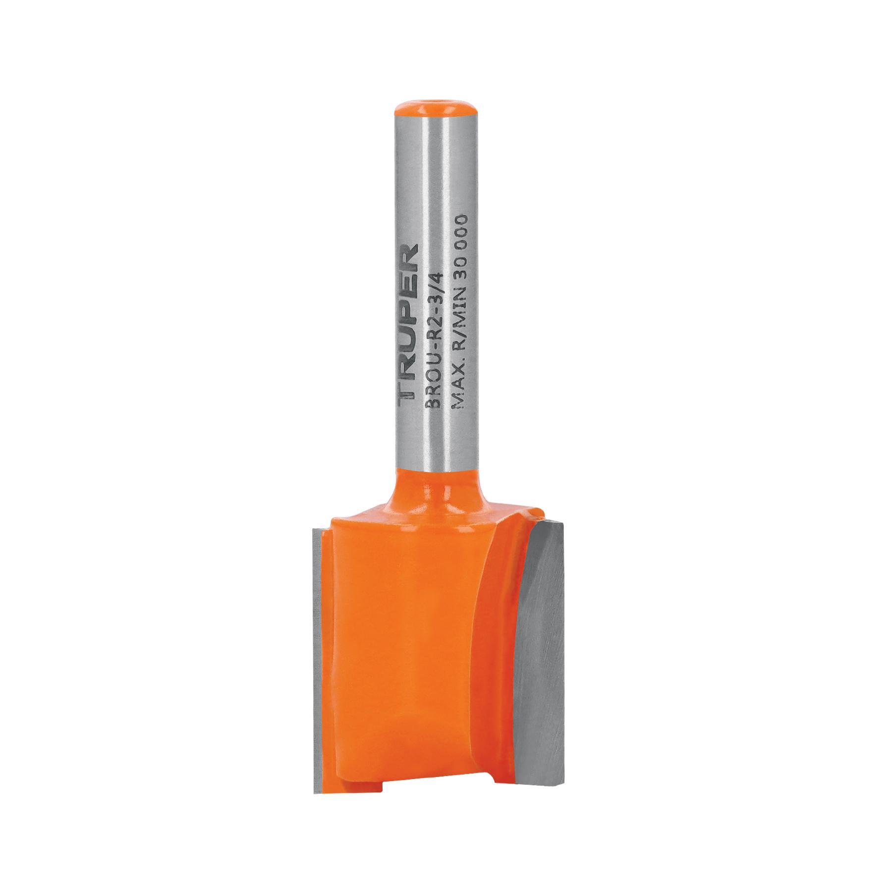 "BROCA PARA ROUTER, RECTA 2 FILOS, 3/4"", TRUPER"