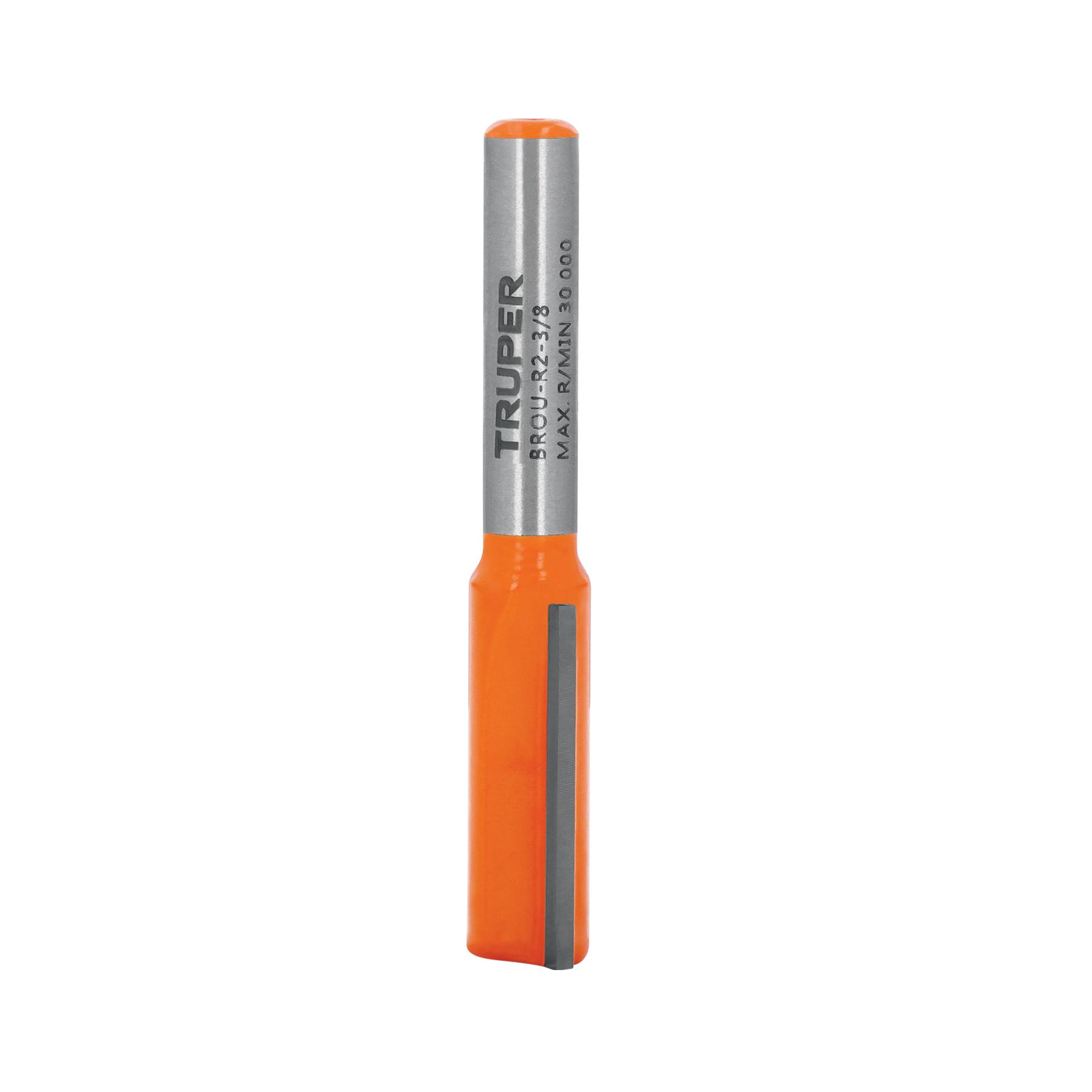 "BROCA PARA ROUTER, RECTA 2 FILOS, 3/8"", TRUPER"