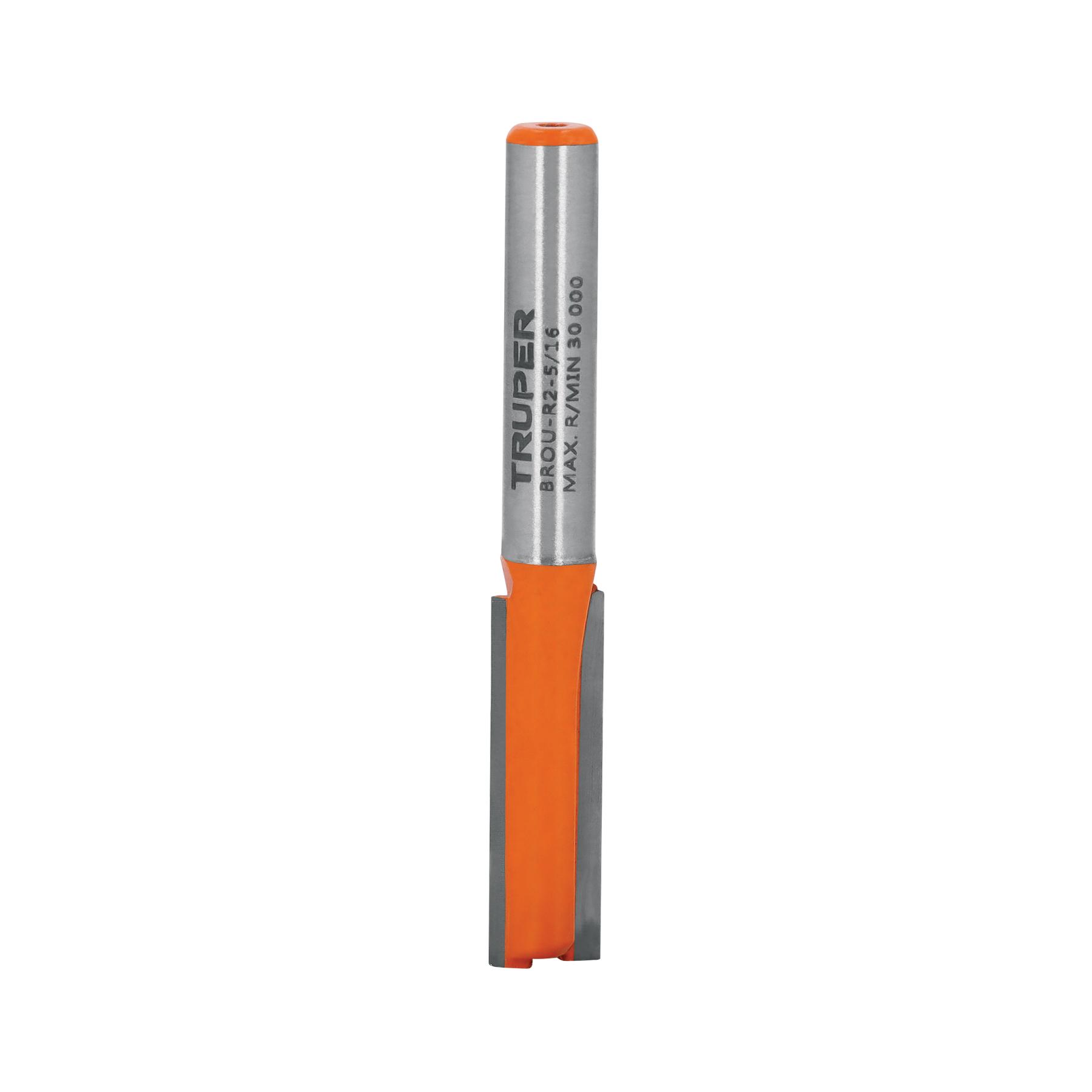 "BROCA PARA ROUTER, RECTA 2 FILOS, 5/16"", TRUPER"