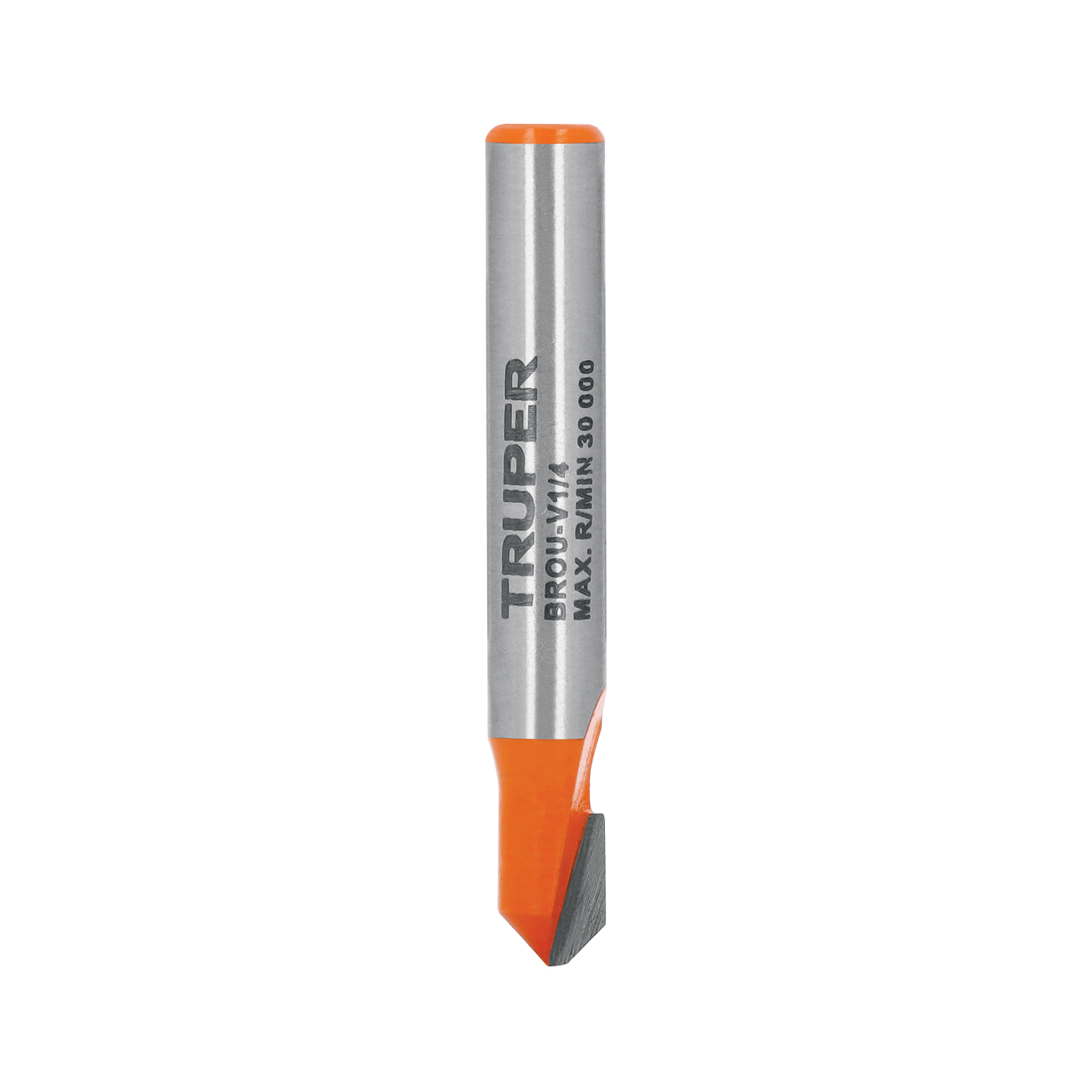 "BROCA FRESADORA PARA ROUTER, CORTE EN ""V"", 1/4"""