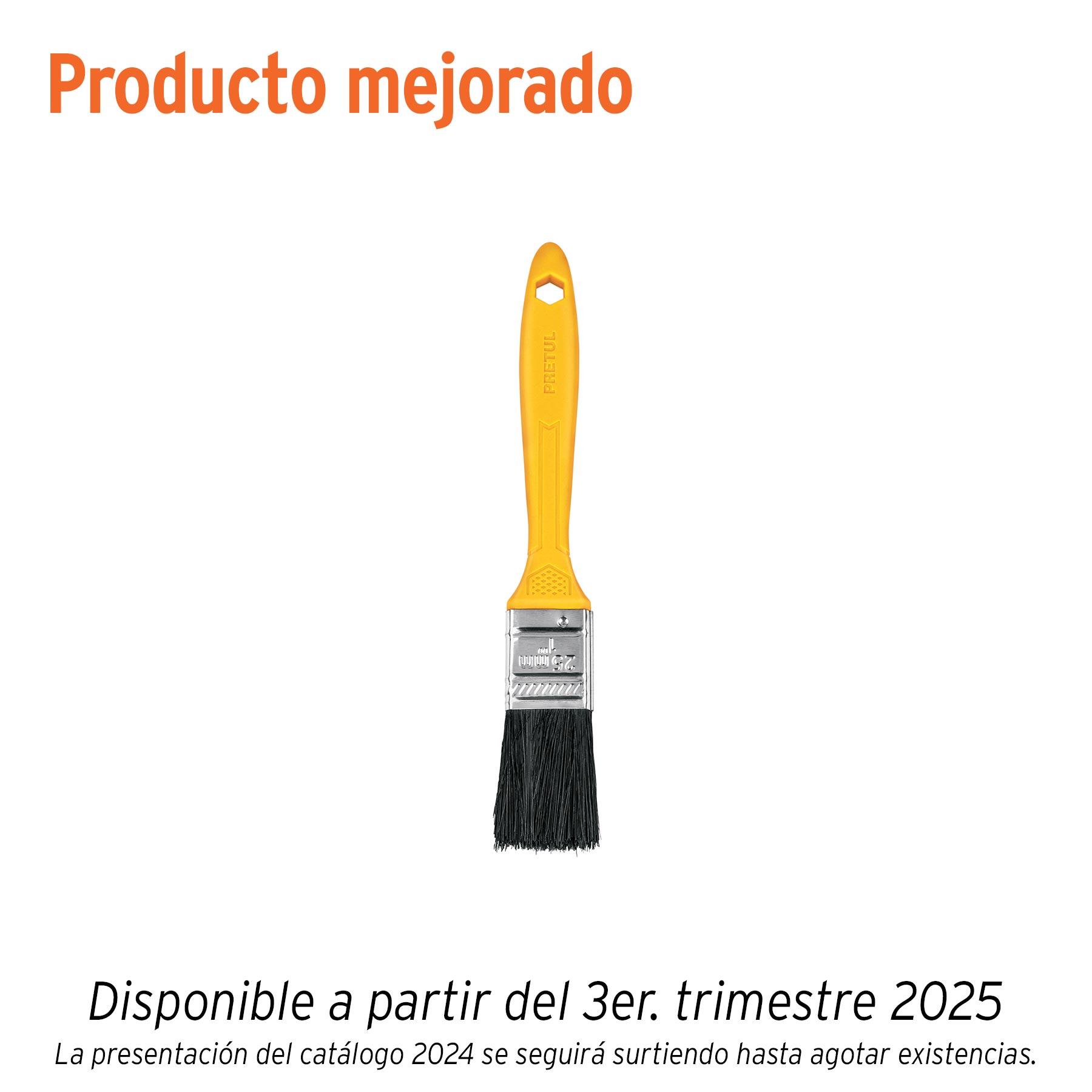 "BROCHA USO GENERAL DE 1"" CON MANGO DE PLÁSTICO, PRETUL"