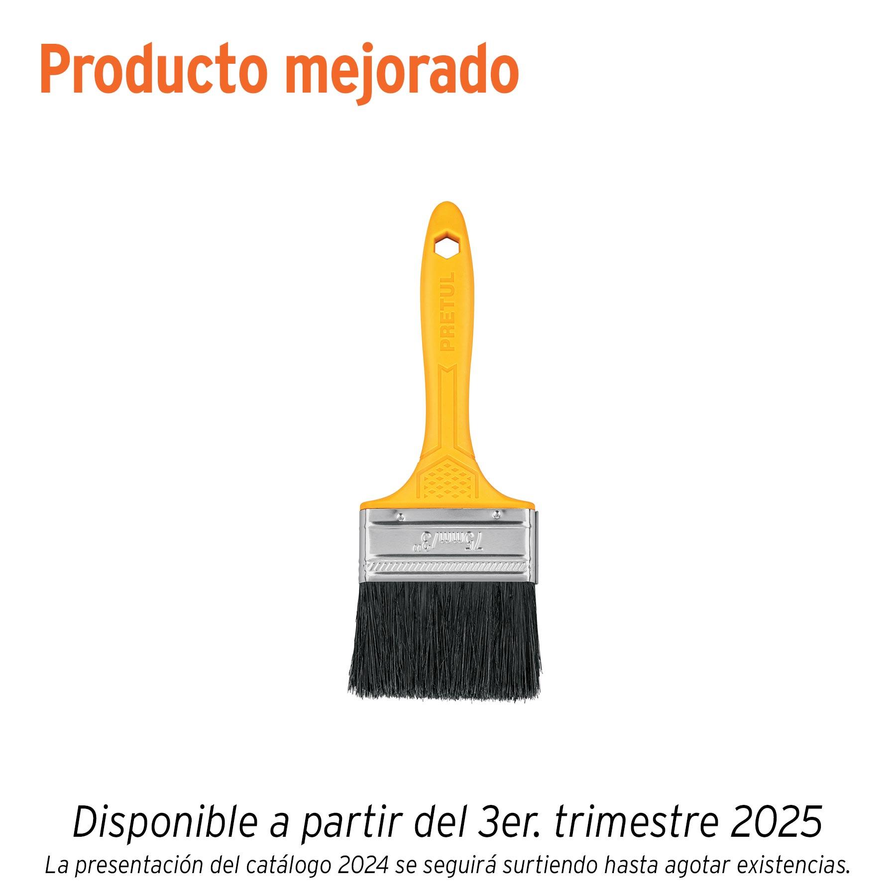 "BROCHA USO GENERAL DE 3"" CON MANGO DE PLÁSTICO, PRETUL"