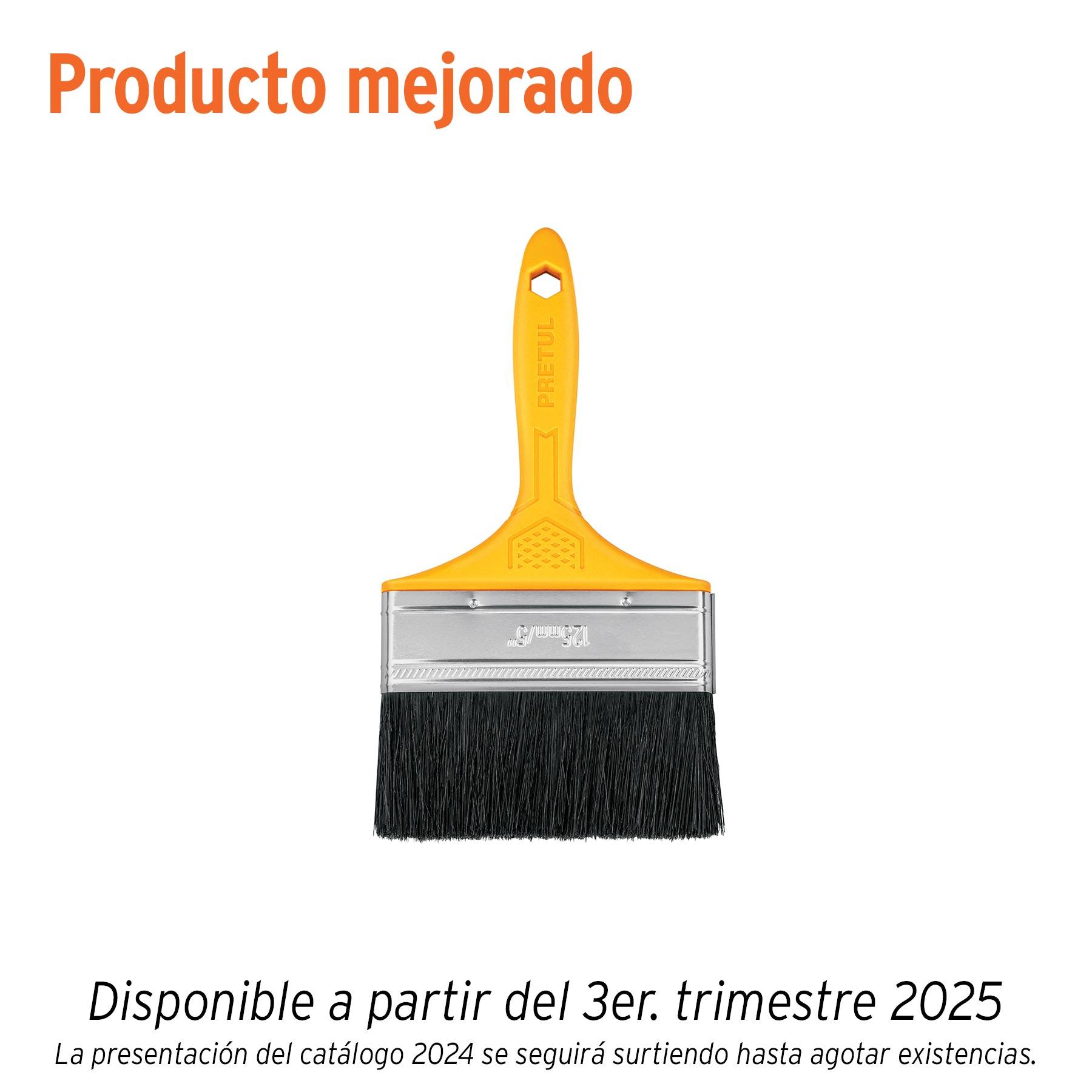 "BROCHA USO GENERAL DE 5"" CON MANGO DE PLÁSTICO, PRETUL"