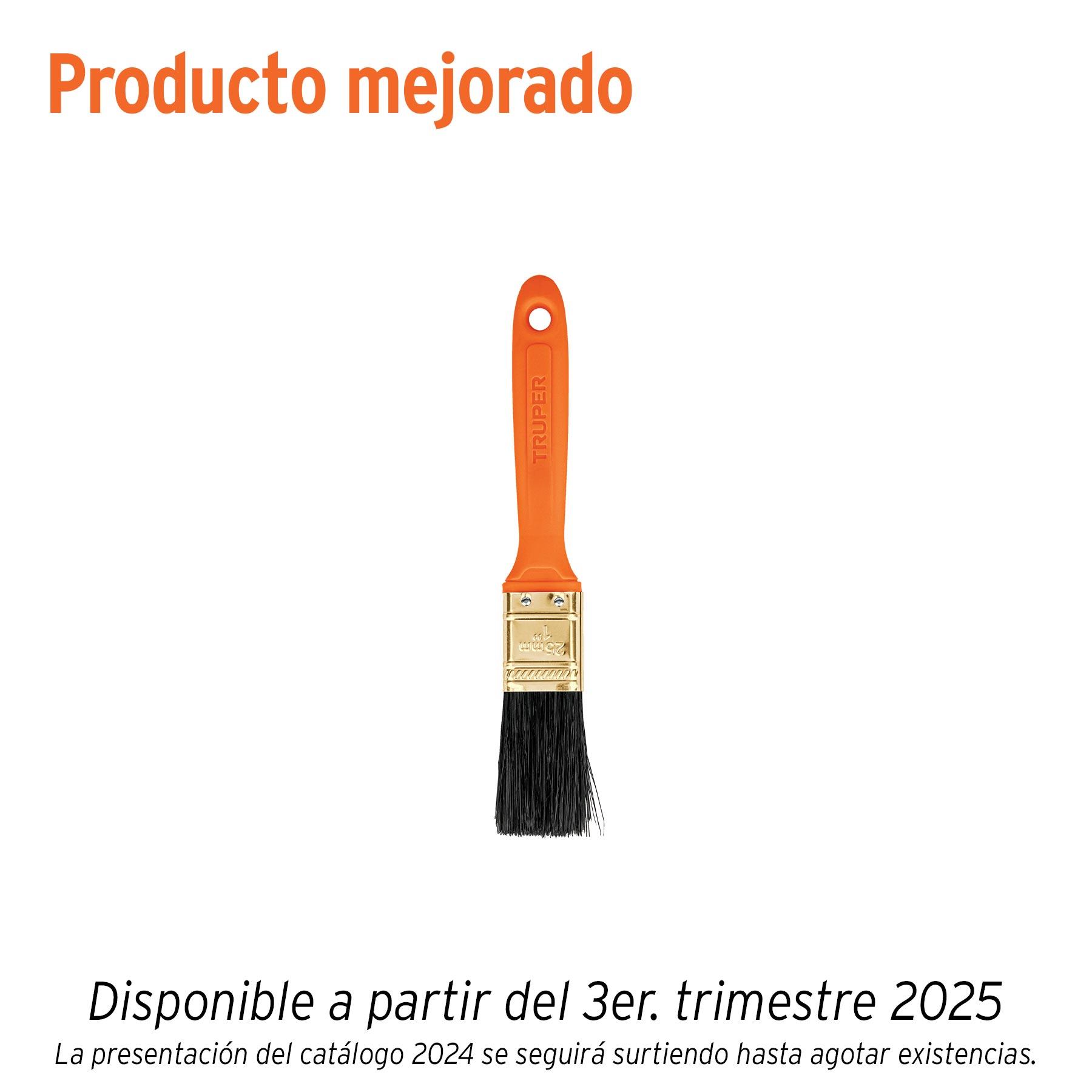 "BROCHA PROFESIONAL DE 1"" CON MANGO DE PLÁSTICO, TRUPER"