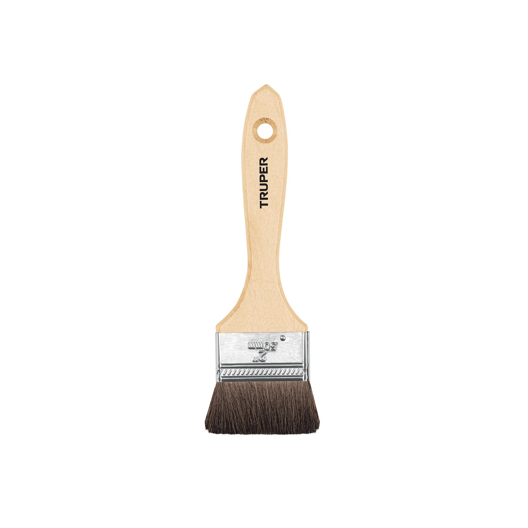 "BROCHA PELO DE CAMELLO DE 2"" CON MANGO DE MADERA, TRUPER"