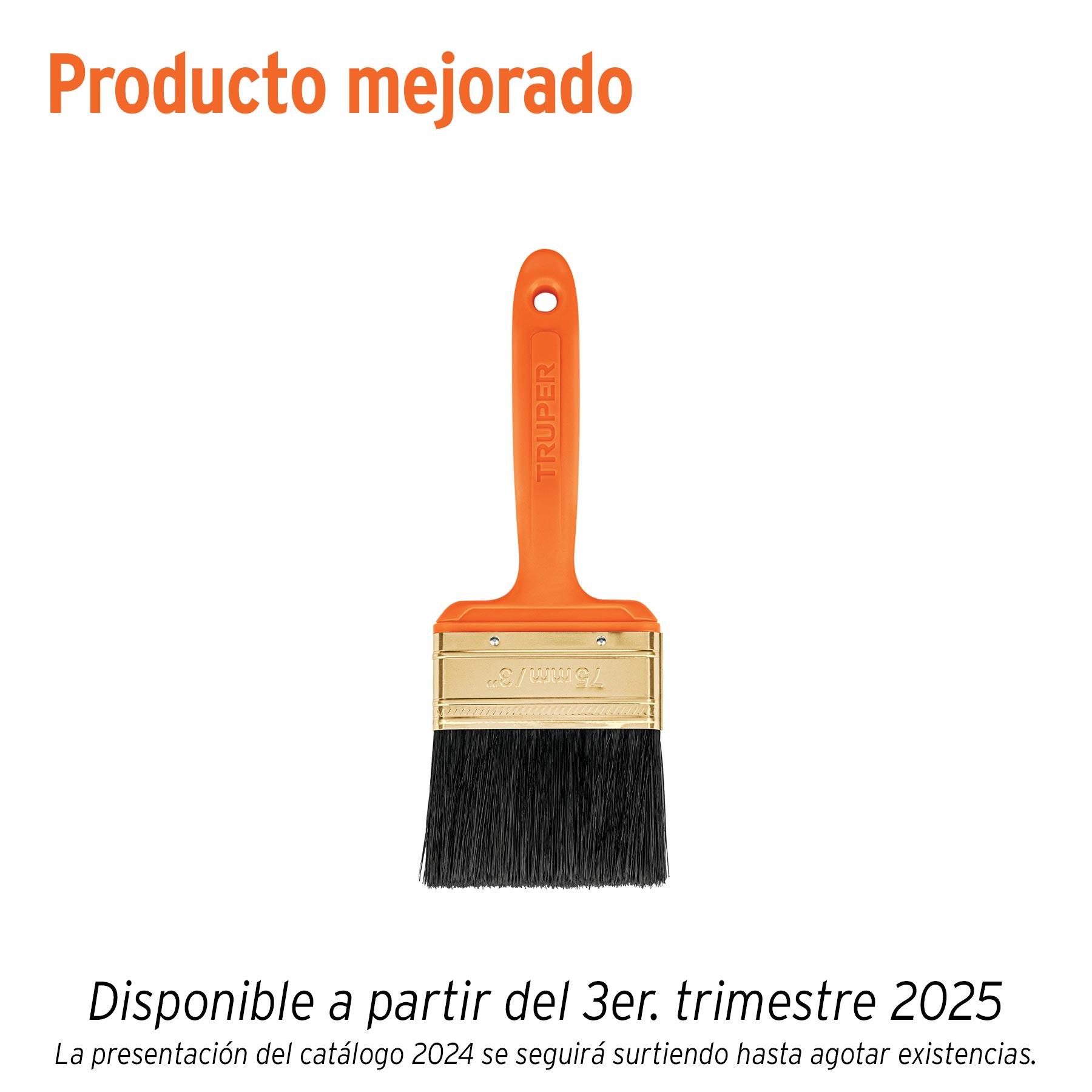 "BROCHA PROFESIONAL DE 3"" CON MANGO DE PLÁSTICO, TRUPER"