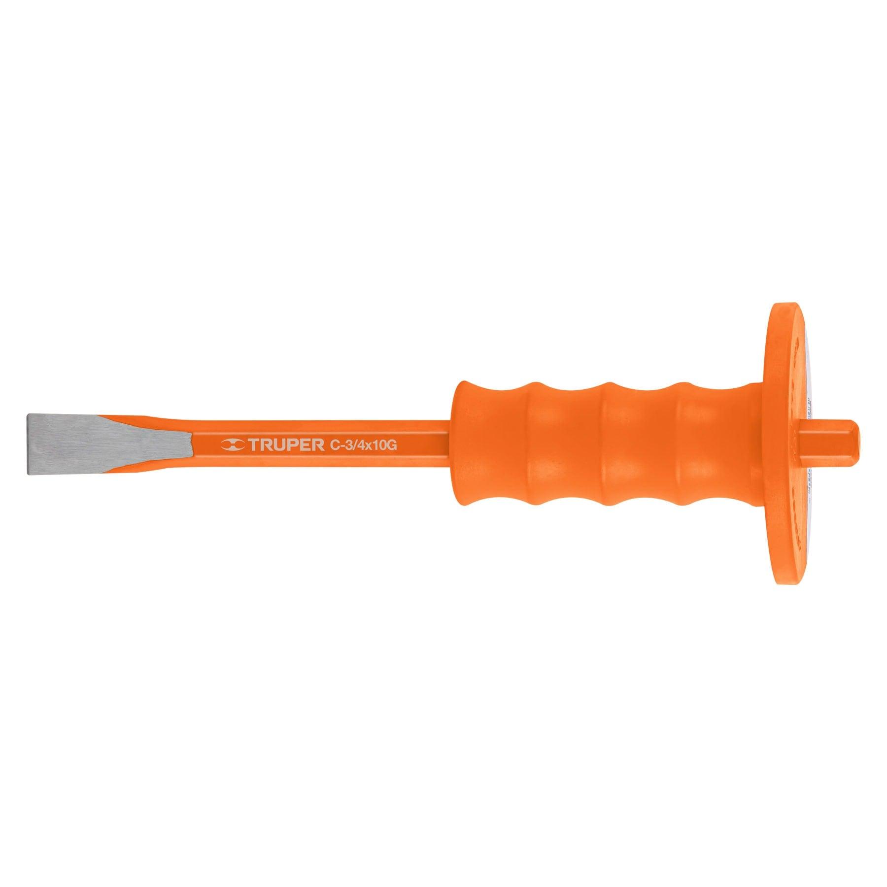 "CINCEL DE CORTE FRÍO 3/4 X 10"" CON GRIP, TRUPER"