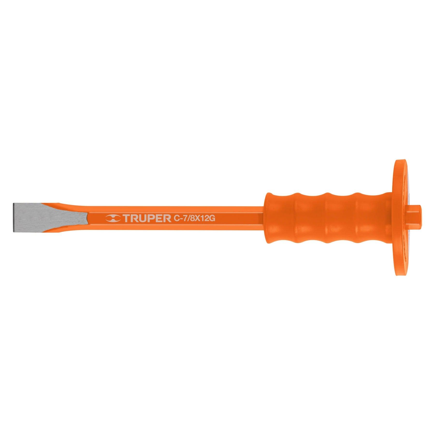 "CINCEL DE CORTE FRÍO 7/8 X 12"" CON GRIP, TRUPER"