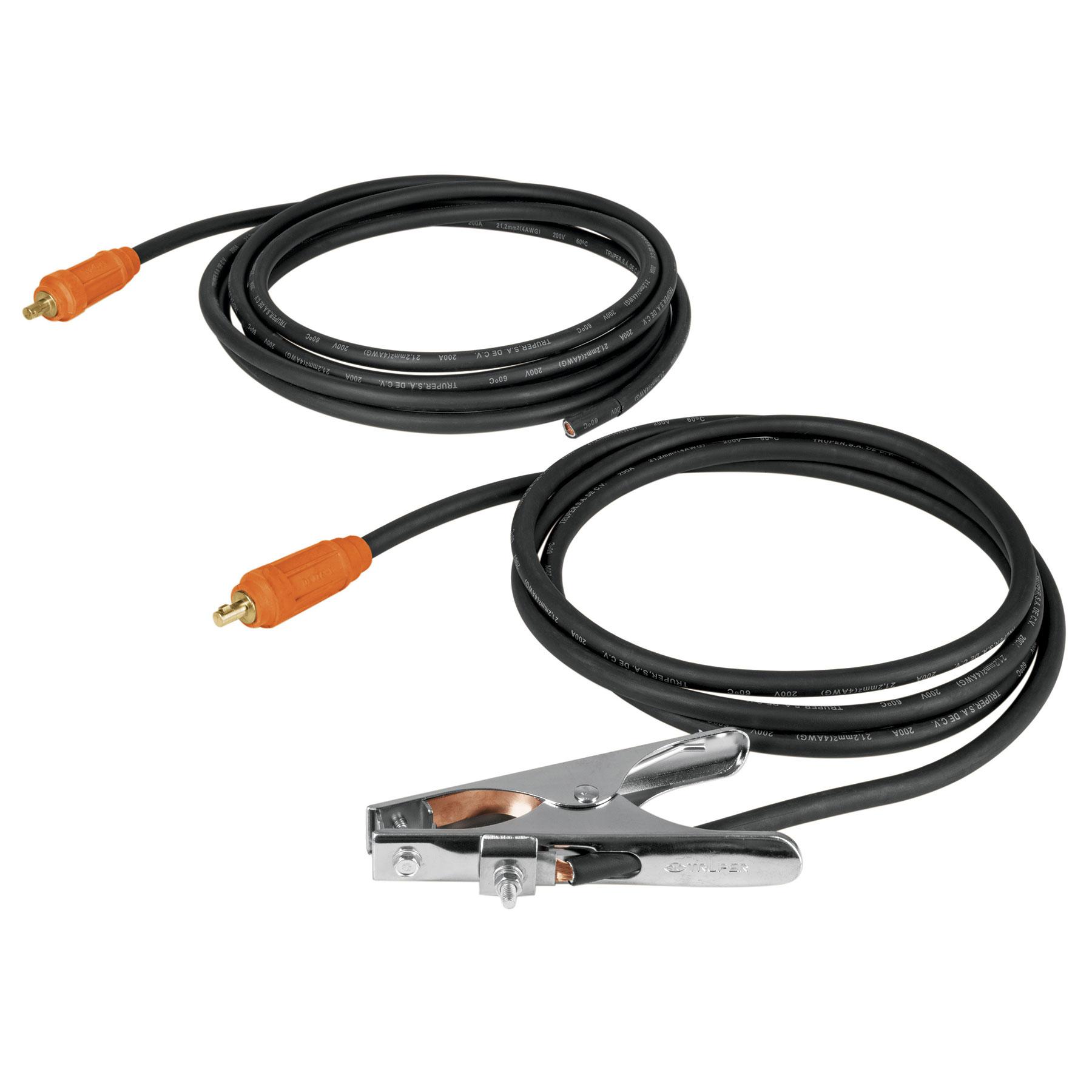 CABLES CON PINZA A TIERRA P/SOT-250A Y 250C, 250 A, TRUPER