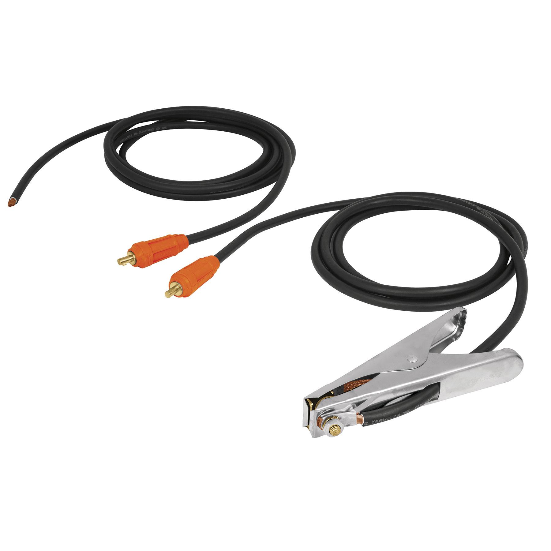 CABLES CON PINZA A TIERRA P/SOT-250A Y 250C, 300 A, TRUPER