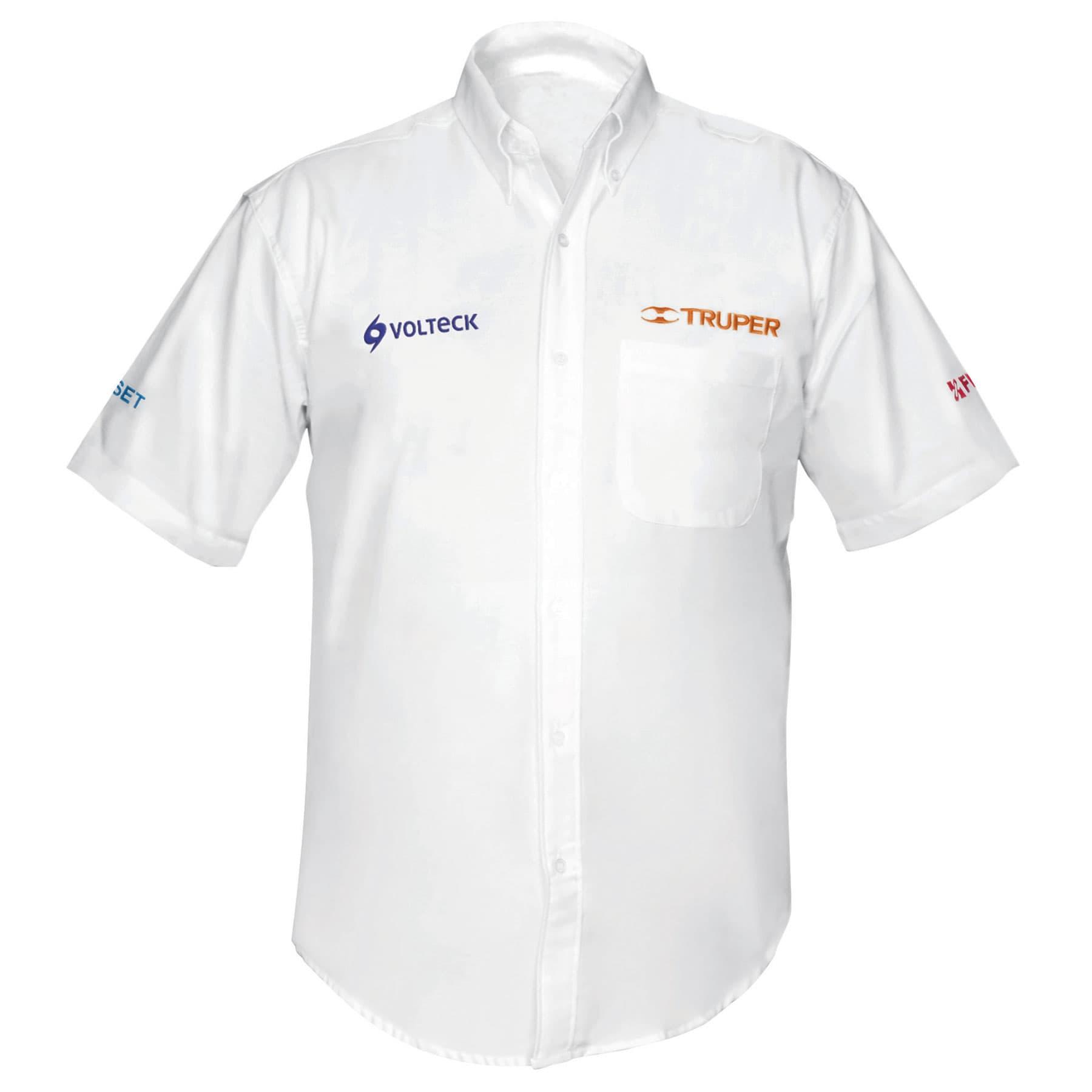 CAMISA BLANCA PARA CABALLERO, MANGA CORTA, TALLA EEG, TRUPER