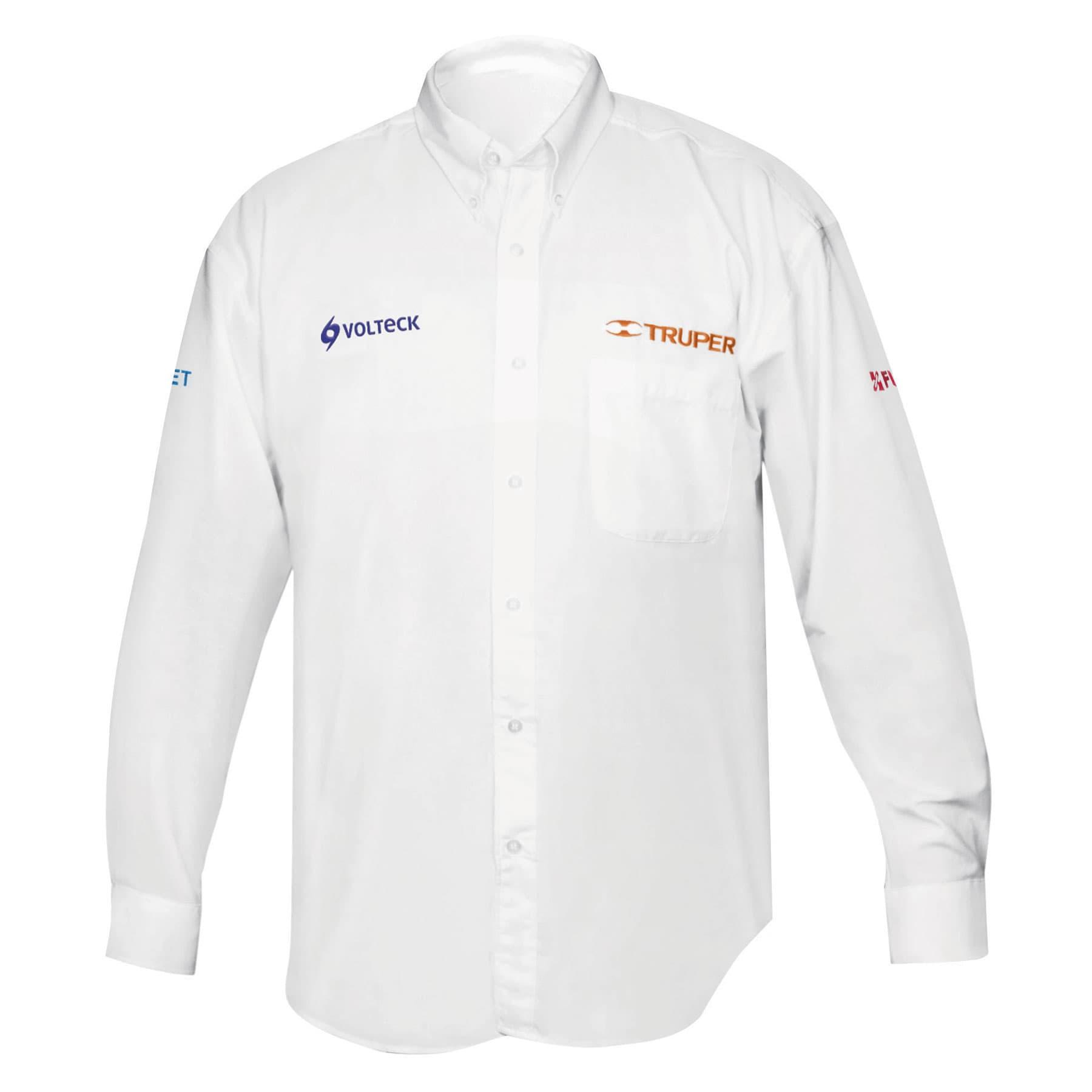 CAMISA BLANCA PARA CABALLERO, MANGA LARGA TALLA G, TRUPER