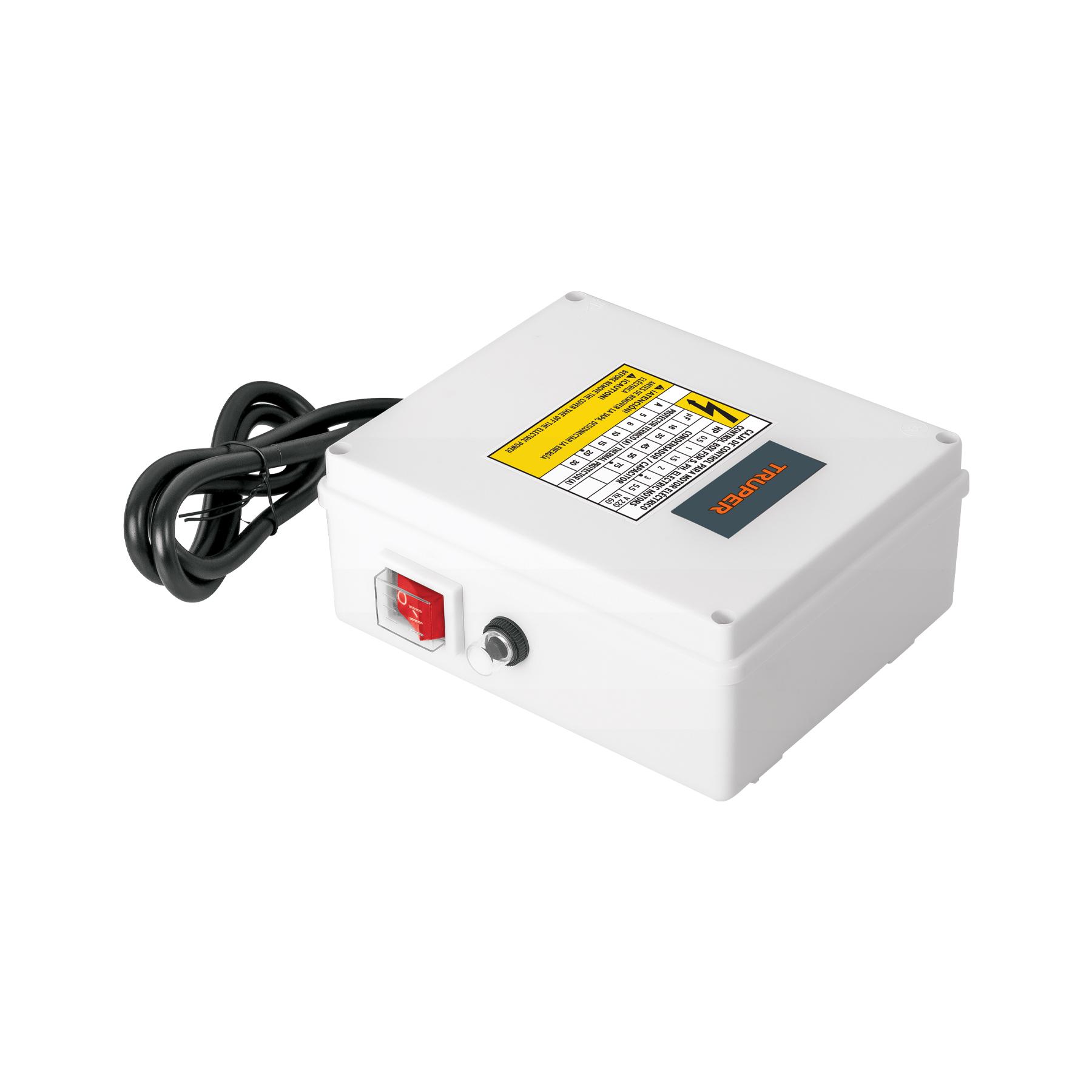 CAJA DE CONTROL P/BOMBA POZO PROFUNDO 3 HP, 220V, TRUPER